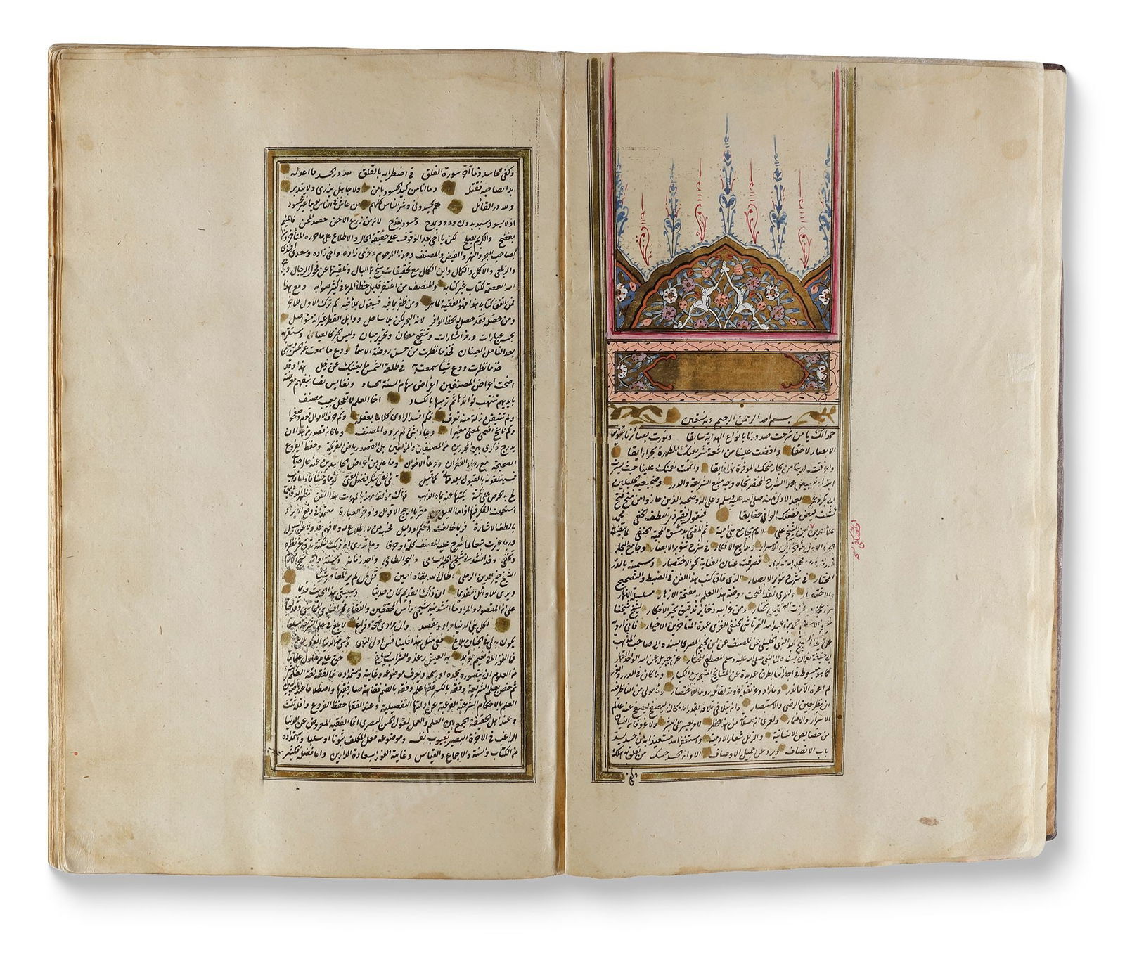 DUR AL-MUKHTAR SHARAH TANWEER AL-ABSAR, WRITTEN BY SHEIKH MUHAMMAD ALA AL-DIN AL-HASKAFI AND DATED (1 of 4)