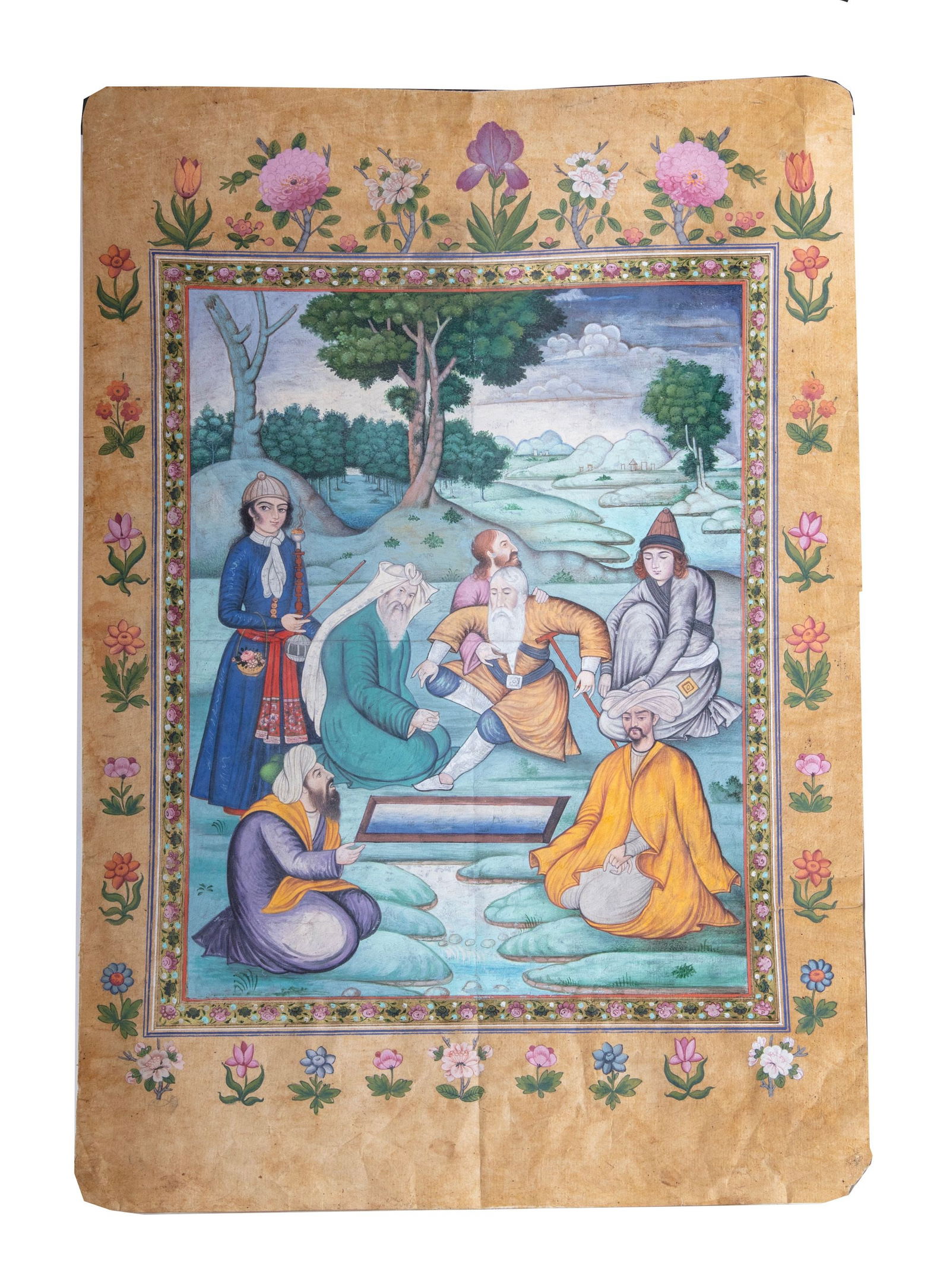 A PERSIAN PAINTING, QAJAR 19TH CENTURY (1 of 1)