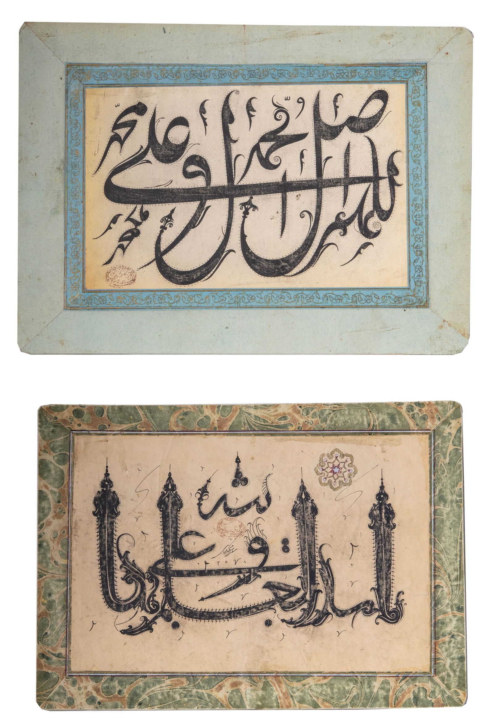 TWO CALLIGRAPHIC PANELS, PERSIA EARLY 20TH CENTURY (1 of 1)