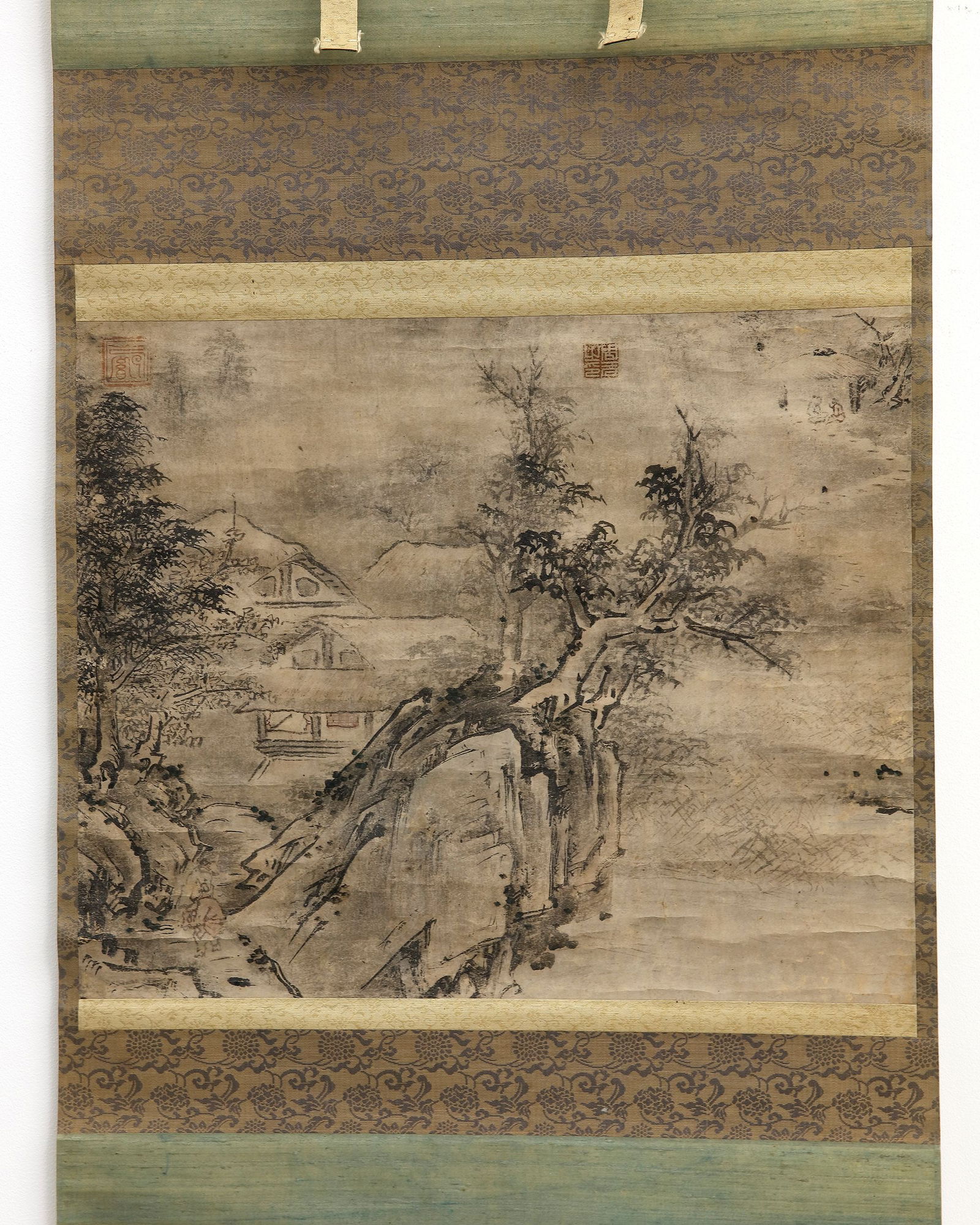 A LANDSCAPE, TRADITIONAL CHINESE PAINTING (1 of 4)