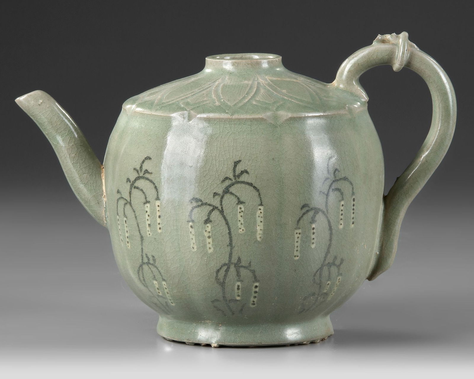 A KOREAN TEA POT, GORYEO DYNASTY (918-1392) (1 of 5)
