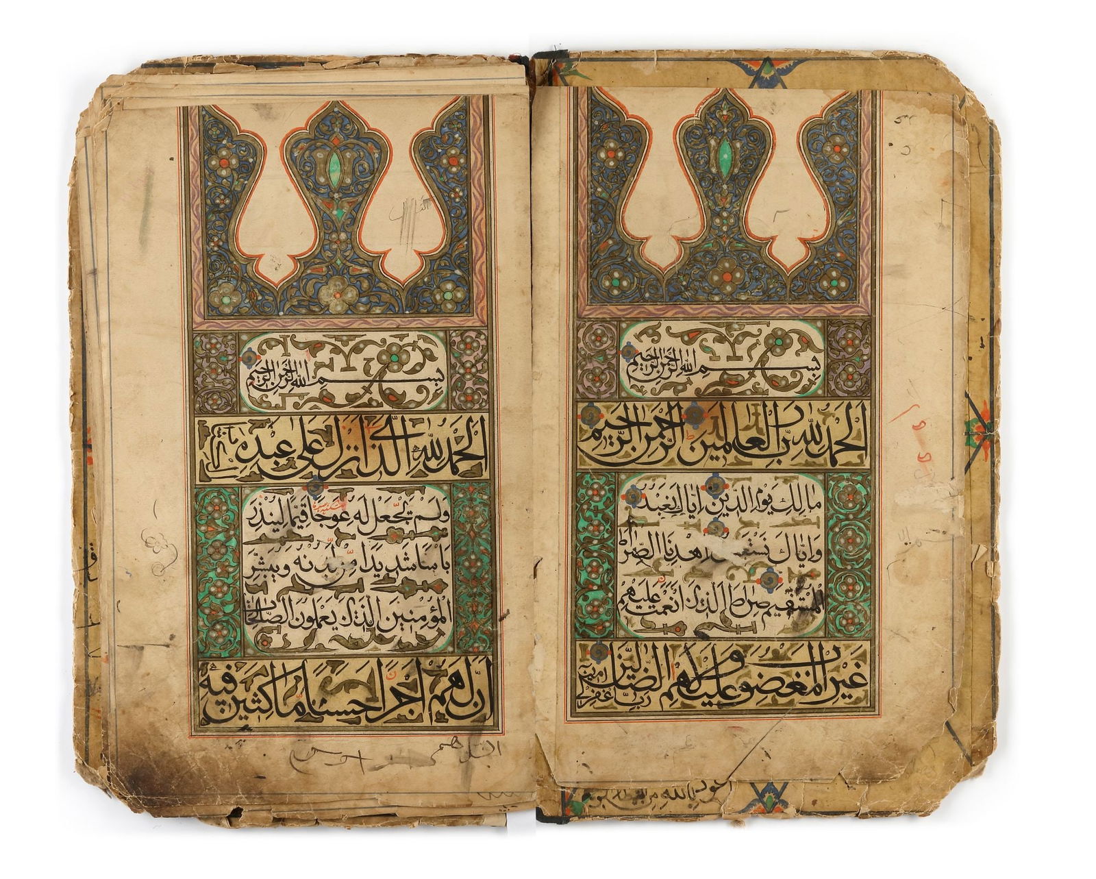 A QURAN SECTION, CENTRAL ASIA DATED 1301 AH/1883 AD (1 of 4)