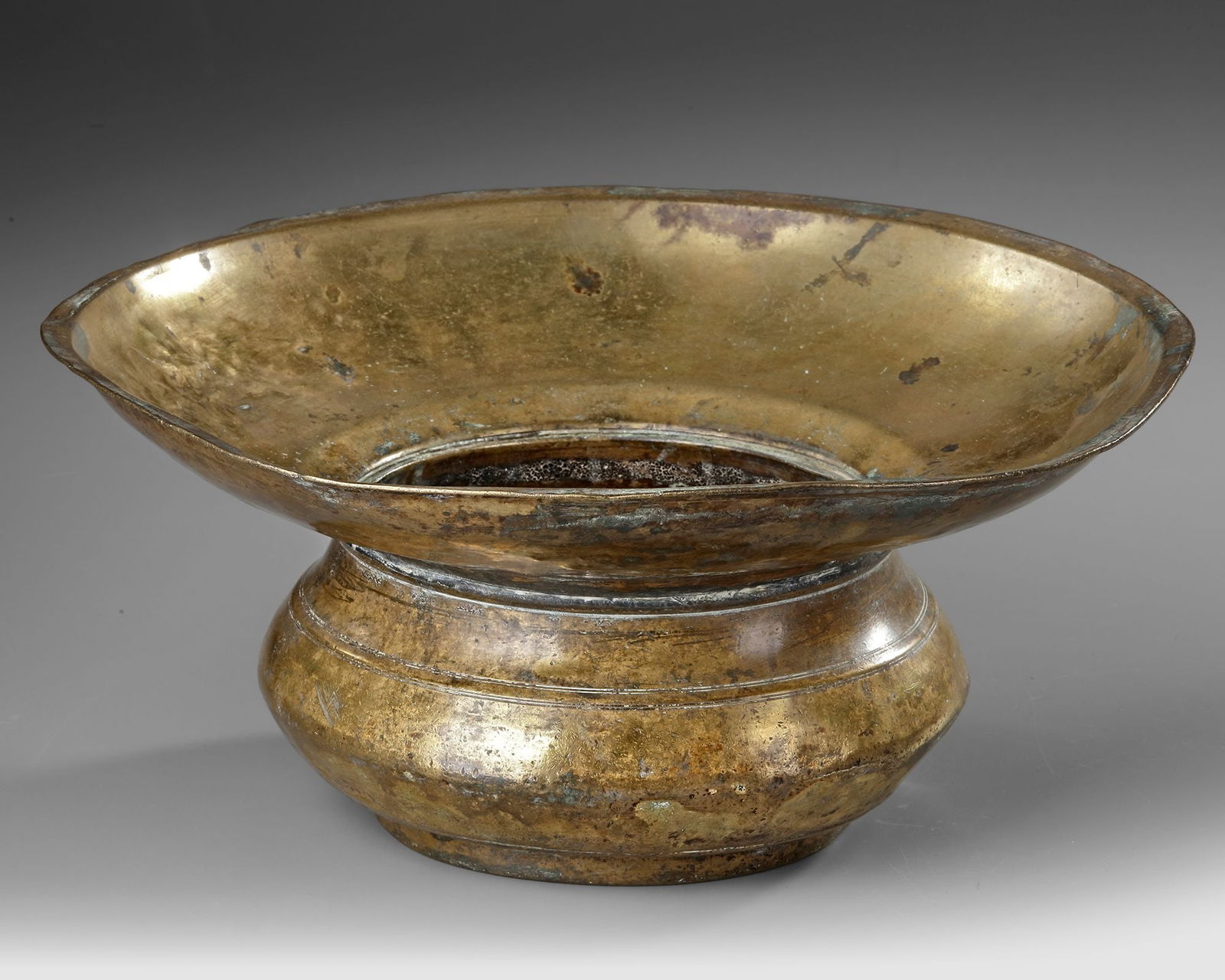 A GILT BRONZE BASIN ARABIAN PENINSULA, 19THâ€“EARLY 20TH CENTURY (1 of 5)