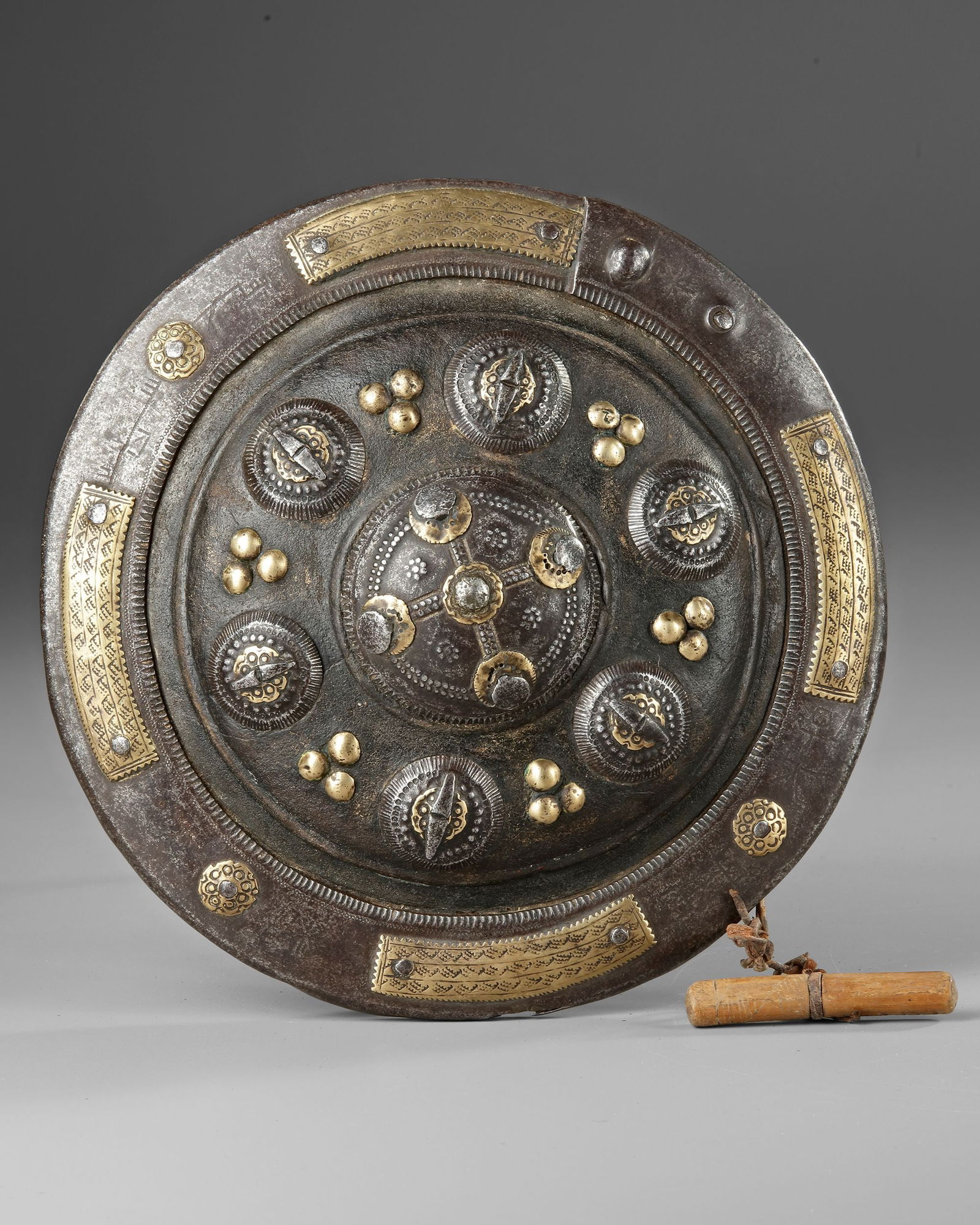 A SHIELD YEMEN, 15TH CENTURY (1 of 3)