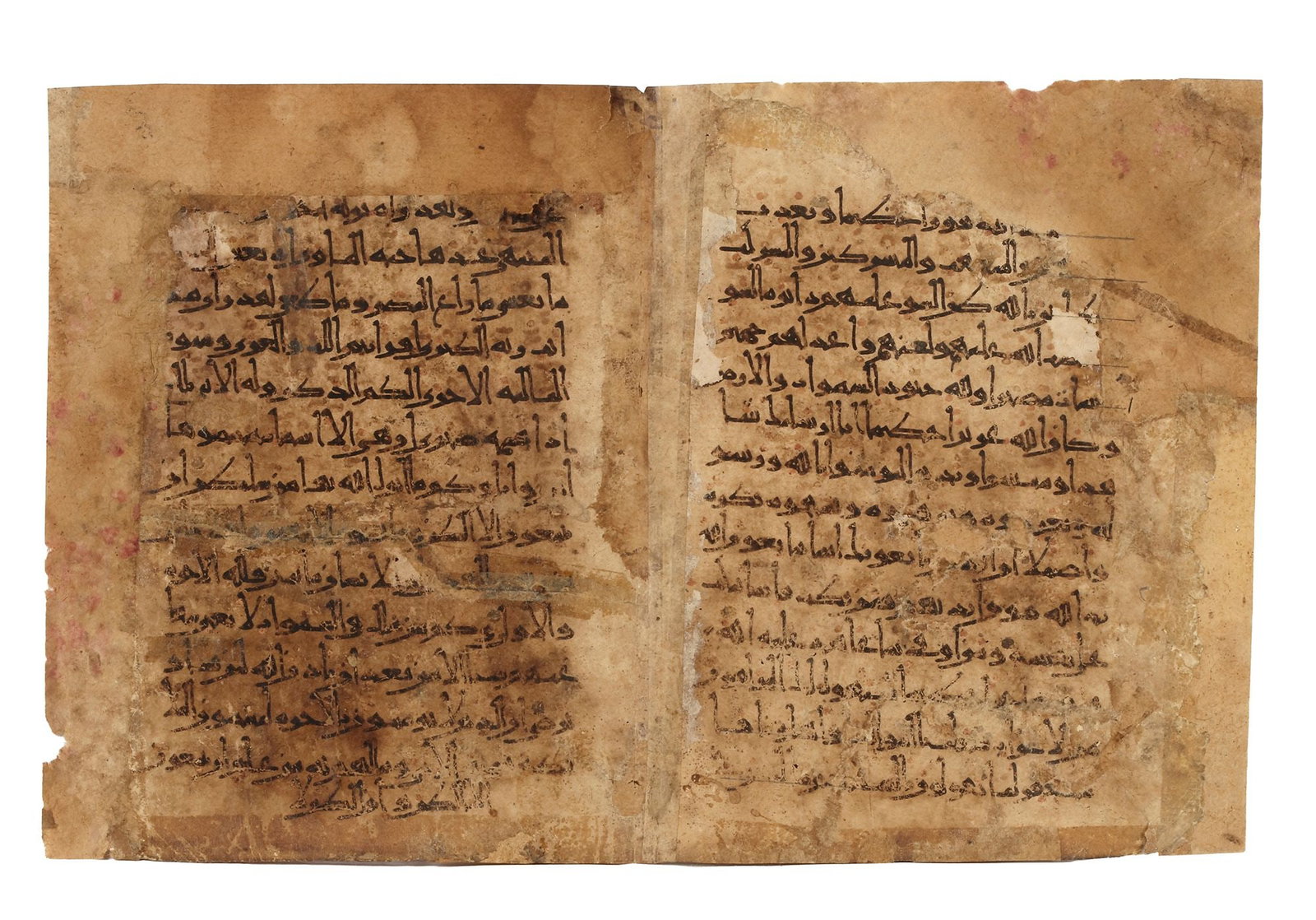 TWO QURAN PAGES, PERSIA, 11TH-13TH CENTURY (1 of 2)