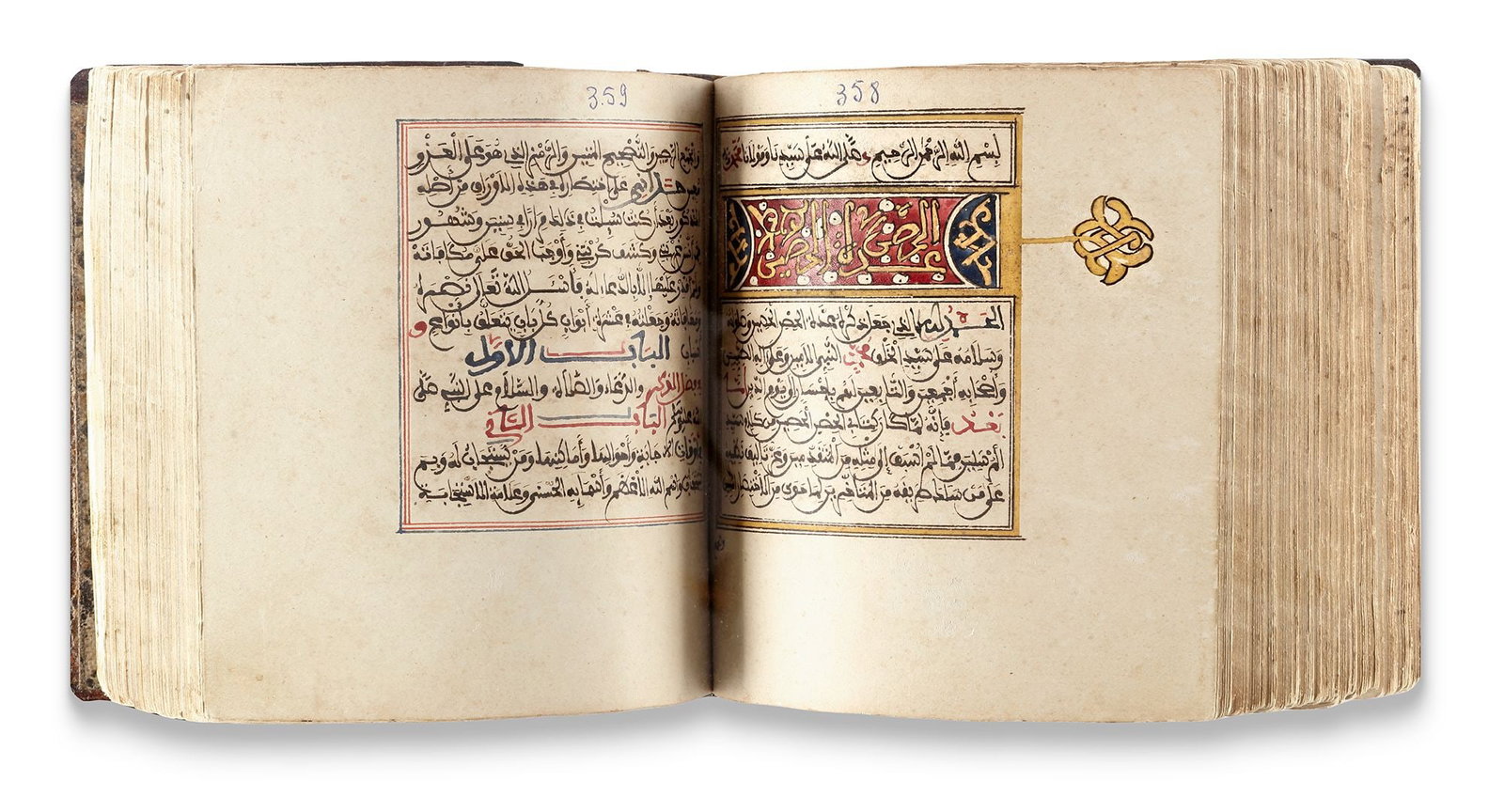 AN ILLUMINATED COLLECTION OF PRAYERS, INCLUDING DALAâ€™IL AL-KHAYRAT, NORTH AFRICA AND DATED (1 of 5)