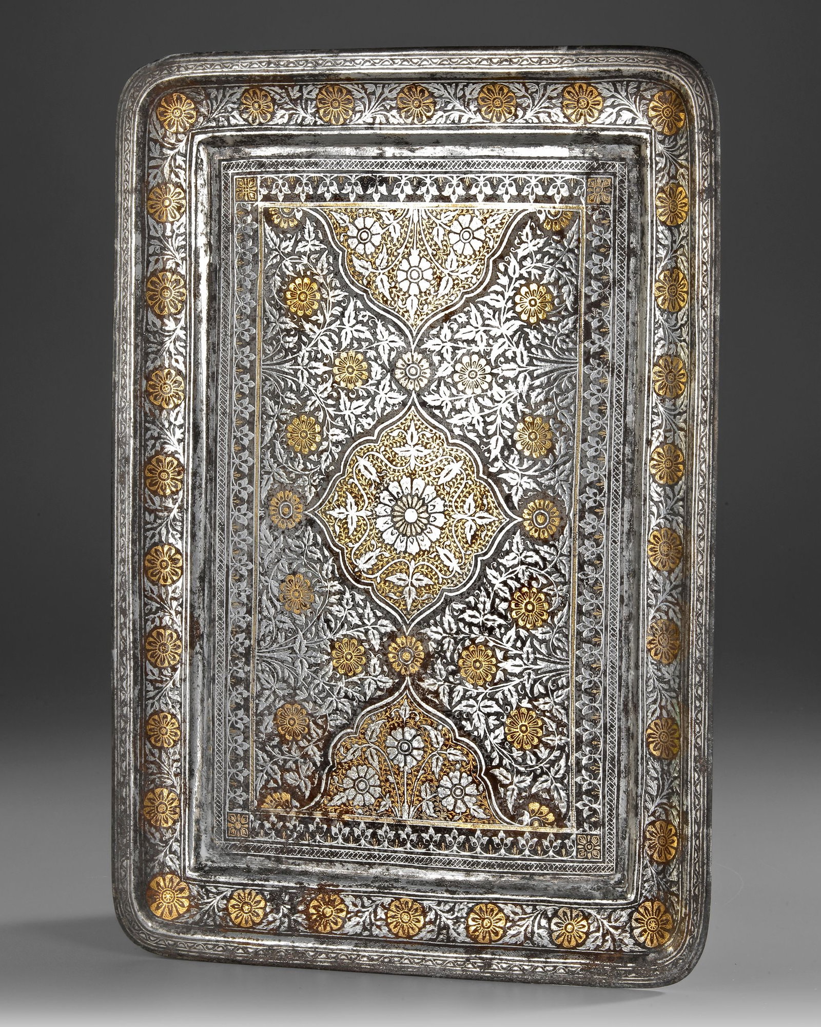 A MUGHAL BIDRI TRAY, INDIA, 19THâ€“20TH CENTURY (1 of 4)