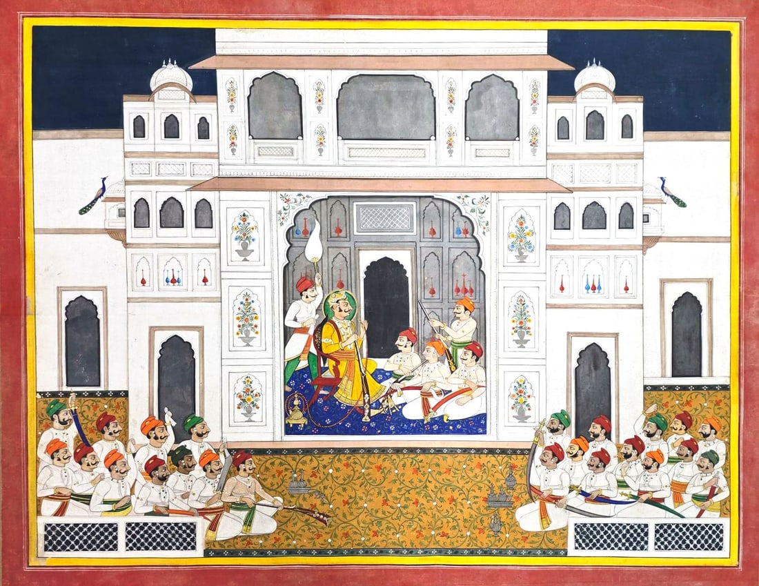 MAHARAO IN DURBAR KOTA, RAJASTHAN, CIRCA 19TH CENTURY (1 of 1)