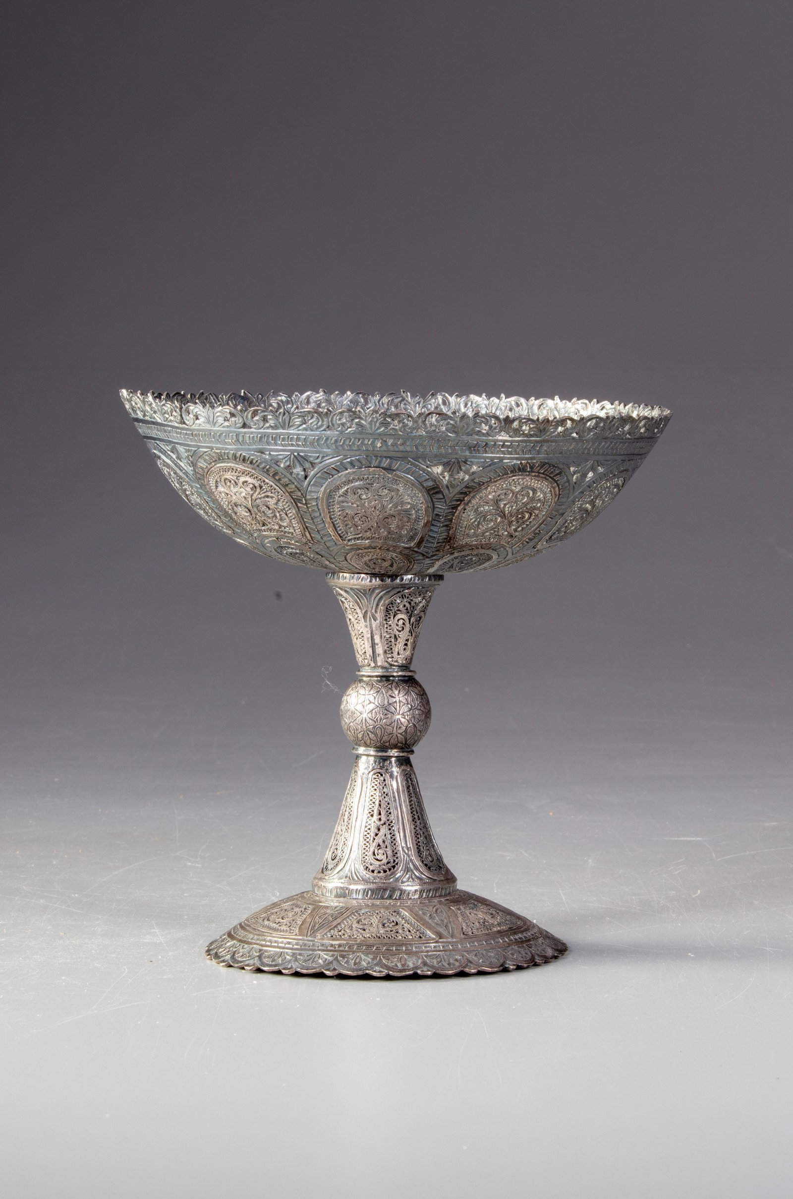 AN OTTOMAN SILVER BOWL, 19TH CENTURY (1 of 4)