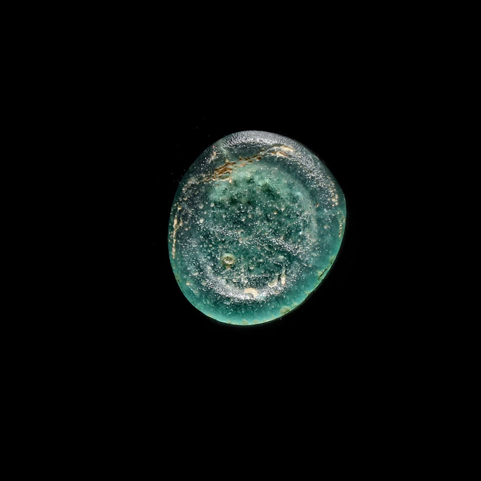 AN EARLY ISLAMIC GLASS WEIGHT OF HALF DIRHAM (1 of 1)