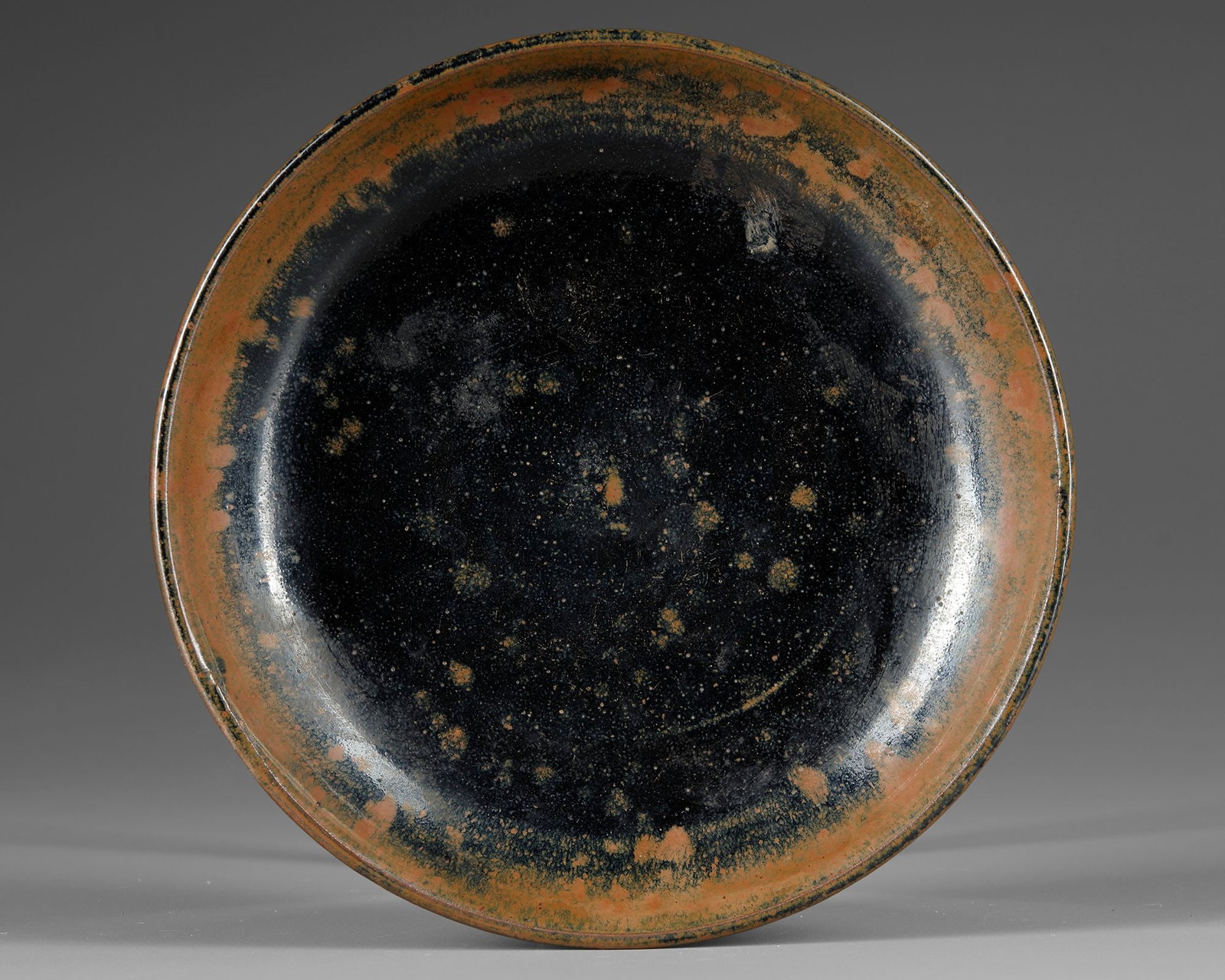 A CHINESE CIZHOU BLACK GLAZED RUSSET-SPLASHED BOWL, SONG DYNASTY (960-1279) (1 of 2)