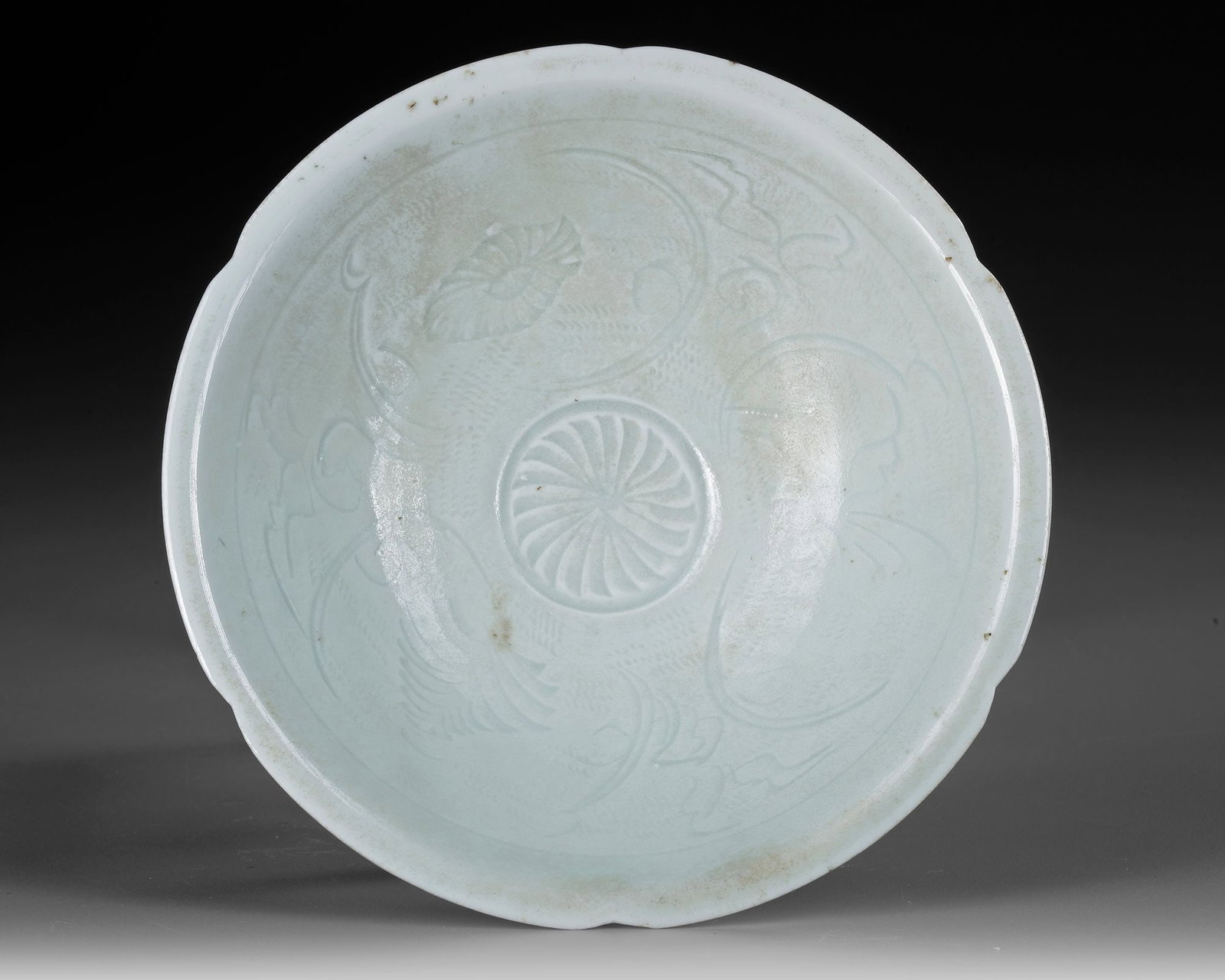 A CHINESE INCISED QINGBAI BOWL, SONG DYNASTY (960-1279) (1 of 4)