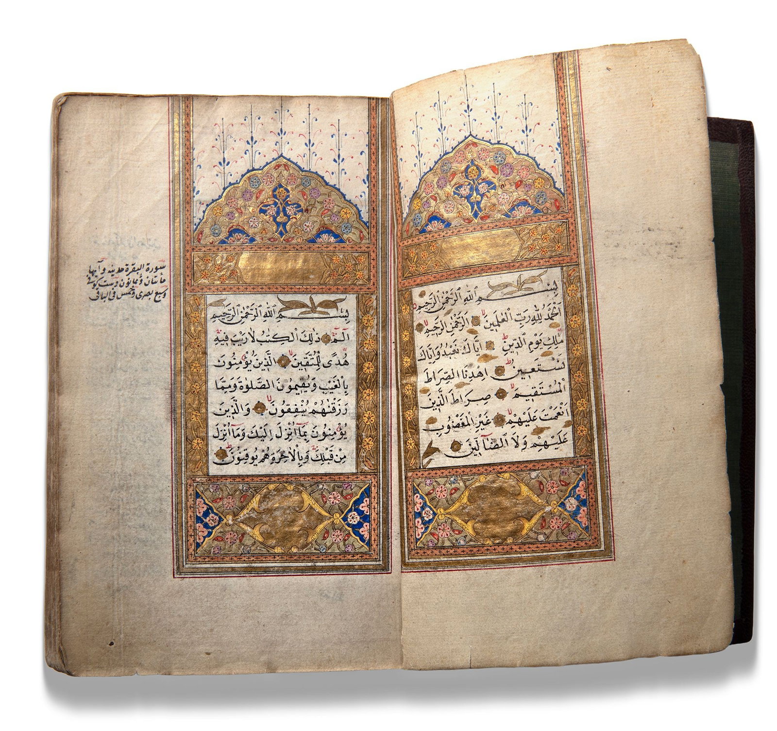 AN ILLUMINATED OTTOMAN QURAN, 19TH CENTURY (1 of 3)