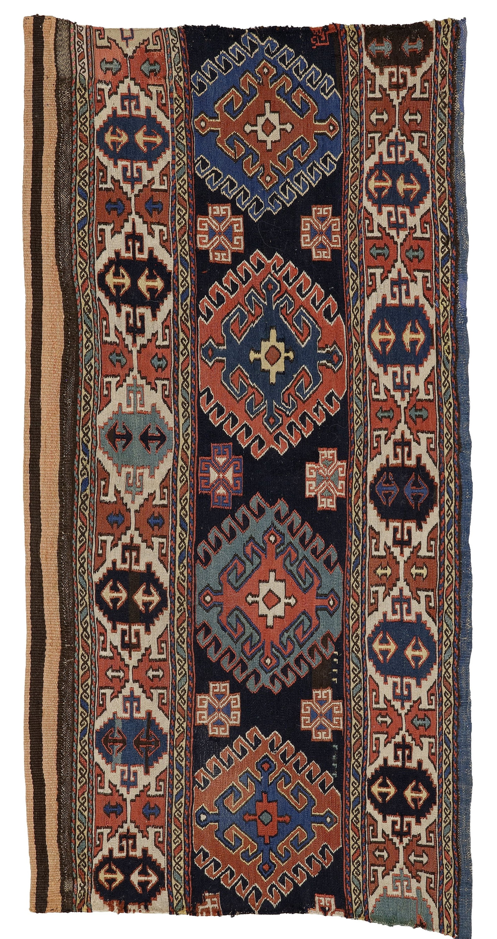 AN ANTIQUE PERSIAN SHAHSEVAN MAFRASH PANEL (NOMADIC BAG FLATWEAVE) (1 of 2)