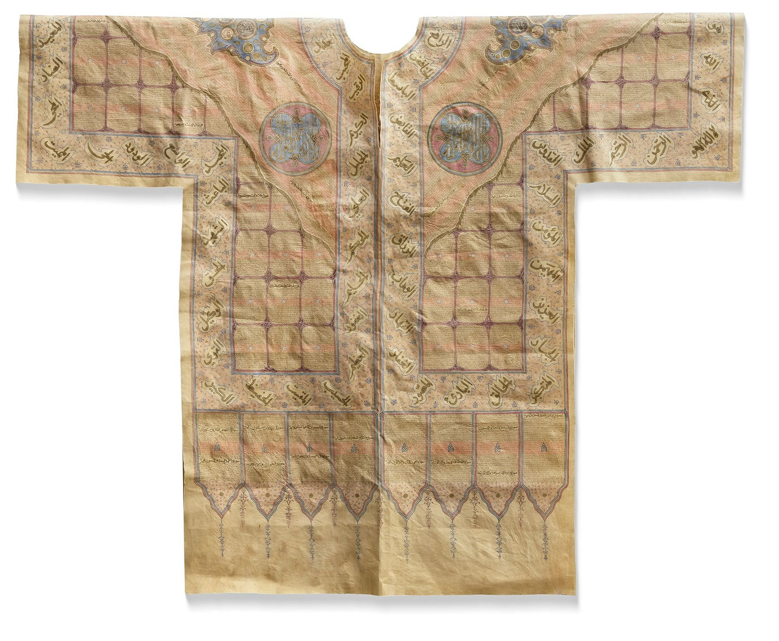 A SULTANATE COTTON TALISMANIC JAMA (SHIRT), INDIA, 18TH CENTURY (1 of 2)