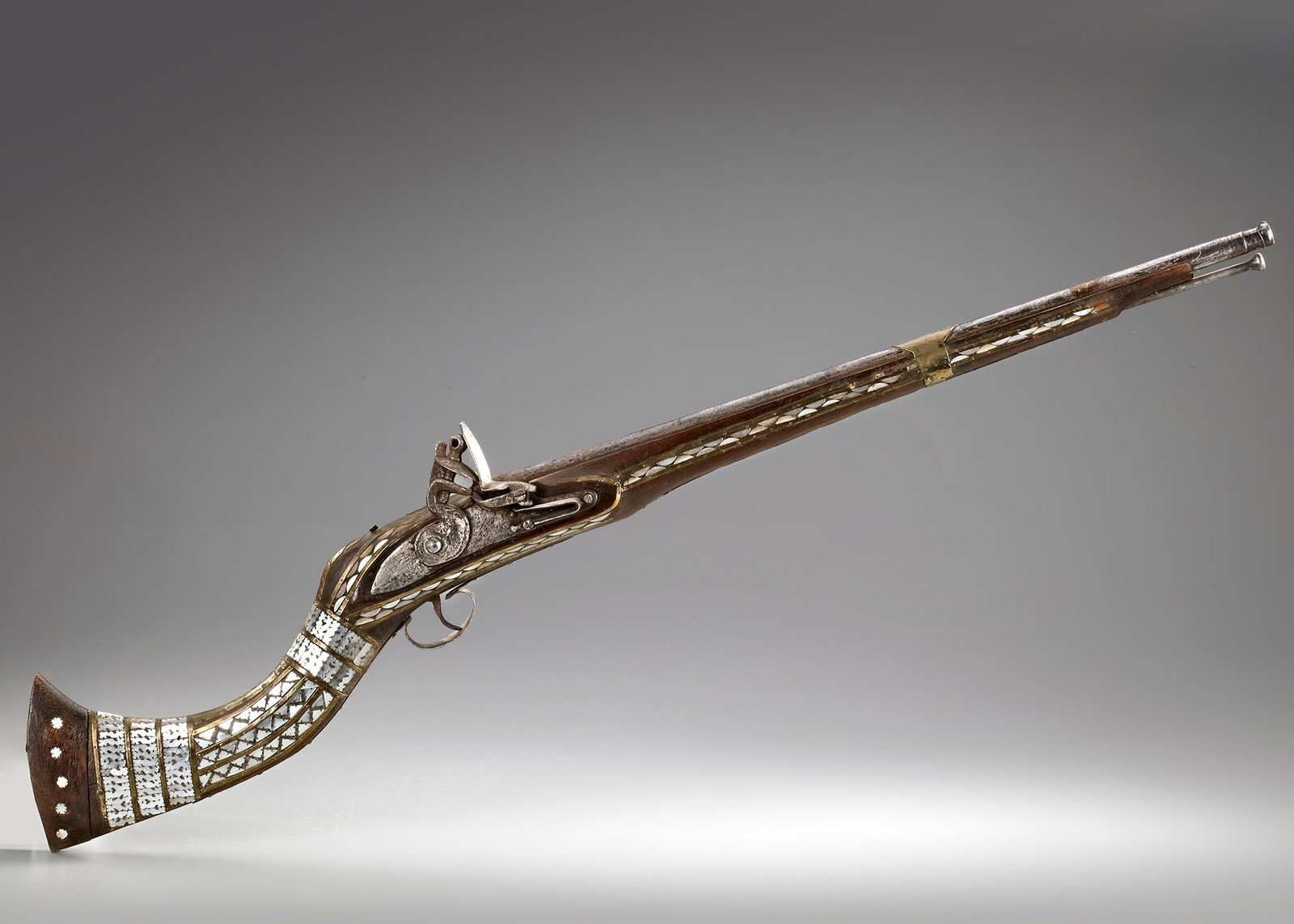 AN OTTOMAN MIQUELET LOCK GUN, NORTH AFRICA, 19TH CENTURY (1 of 3)