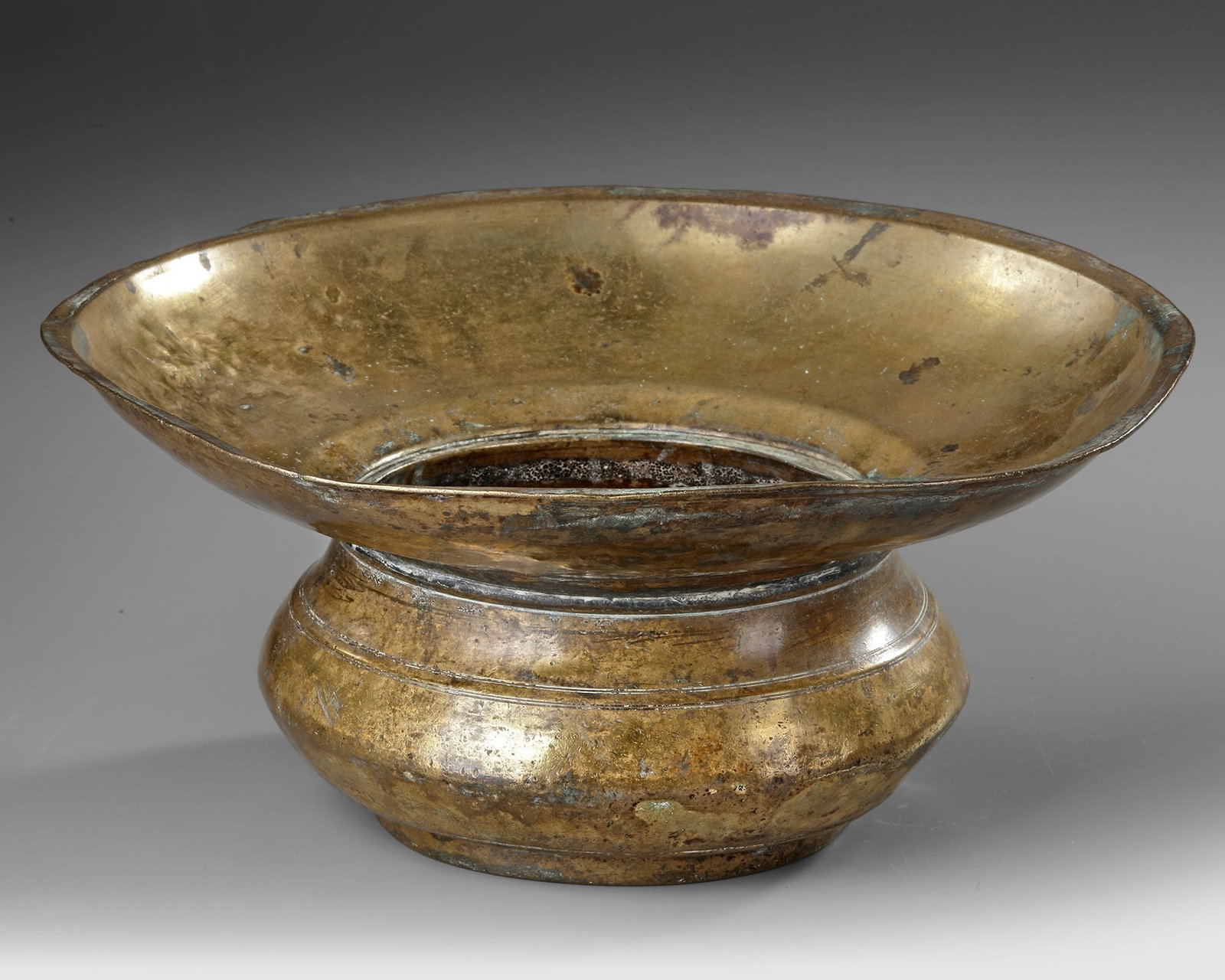 A GILT BRONZE BASIN, ARABIAN PENINSULA, 19THâ€“EARLY 20TH CENTURY (1 of 5)