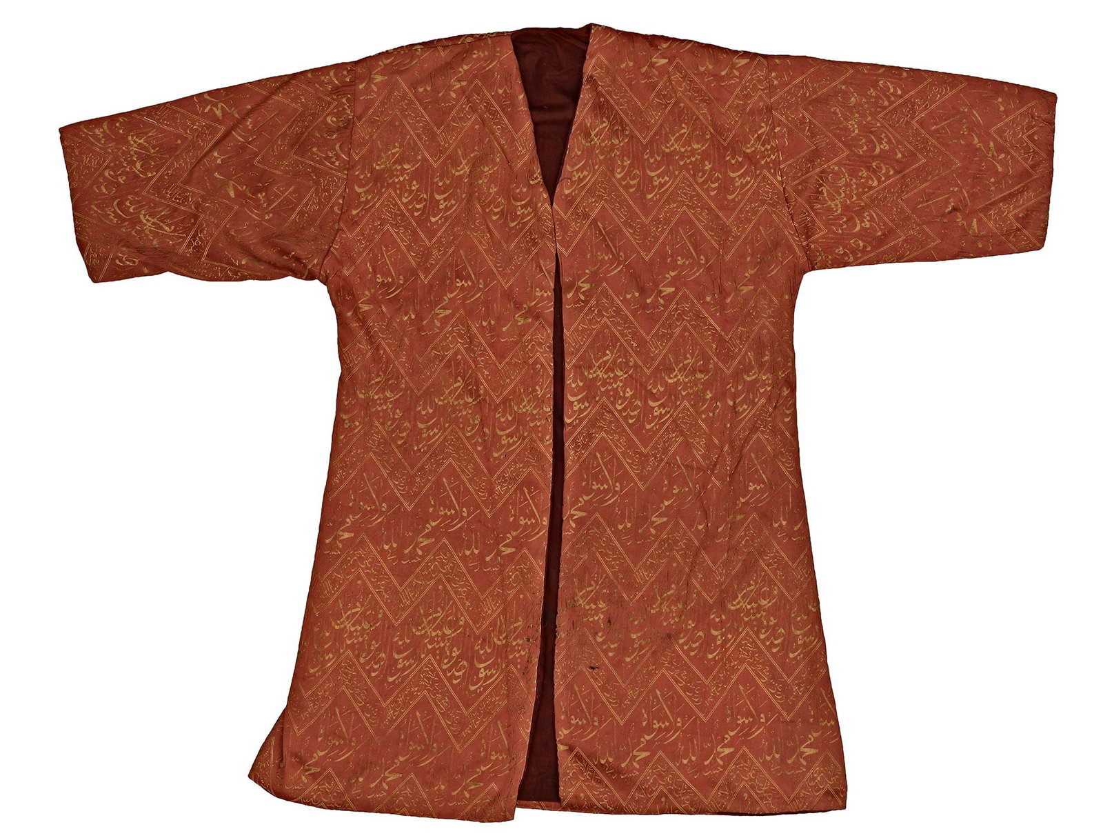 AN OTTOMAN LAMPAS-WOVEN SILK TUNIC, TURKEY 19TH-20TH CENTURY (1 of 2)