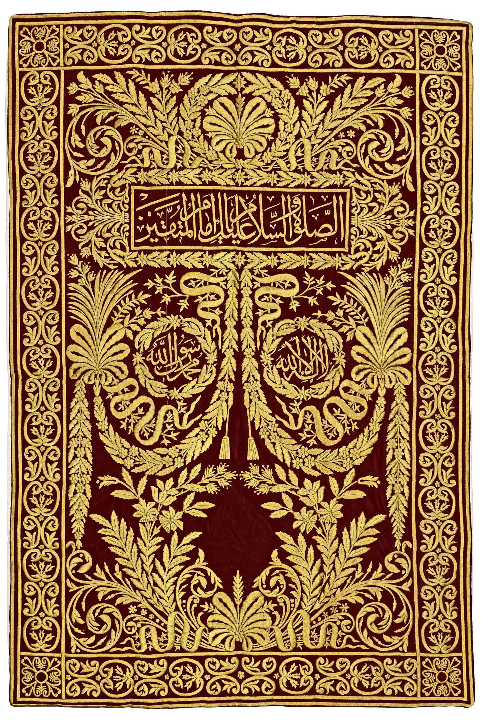 AN OTTOMAN METAL THREAD EMBROIDERED CURTAIN (SITARA), LATE 19TH CENTURY (1 of 1)