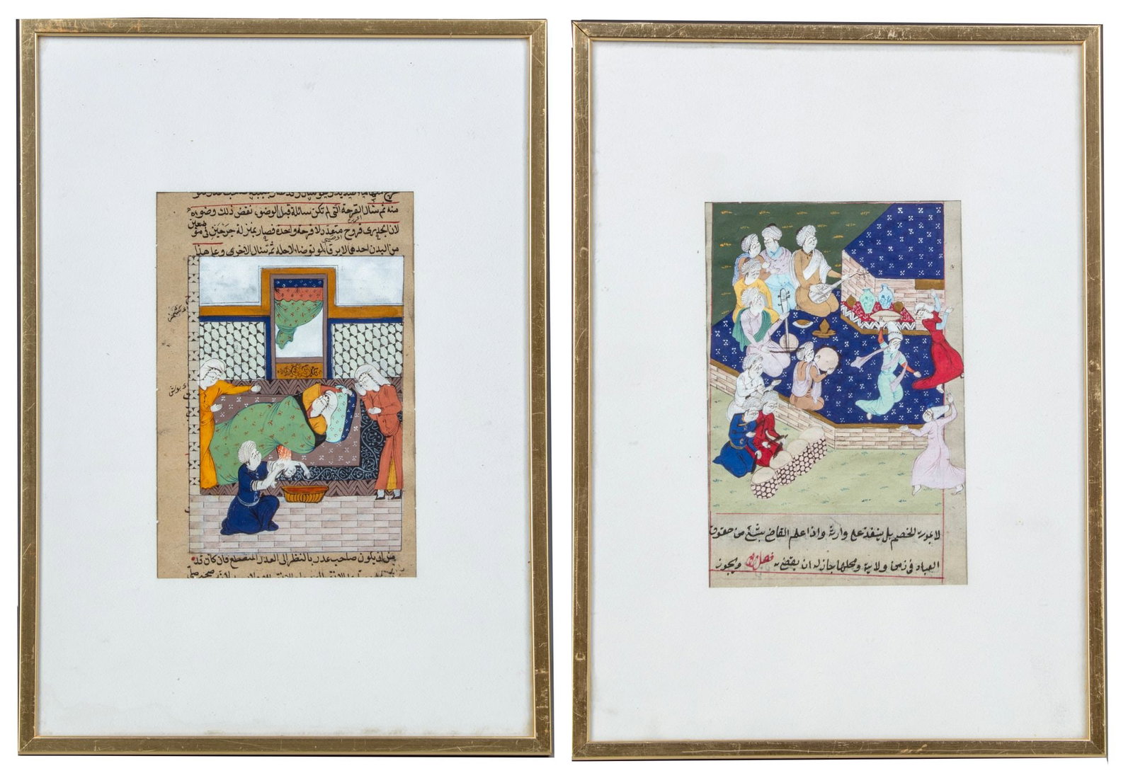A PAIR OF OTTOMAN ILLUMINATED MANUSCRIPT LEAVES, 19TH CENTURY (1 of 1)