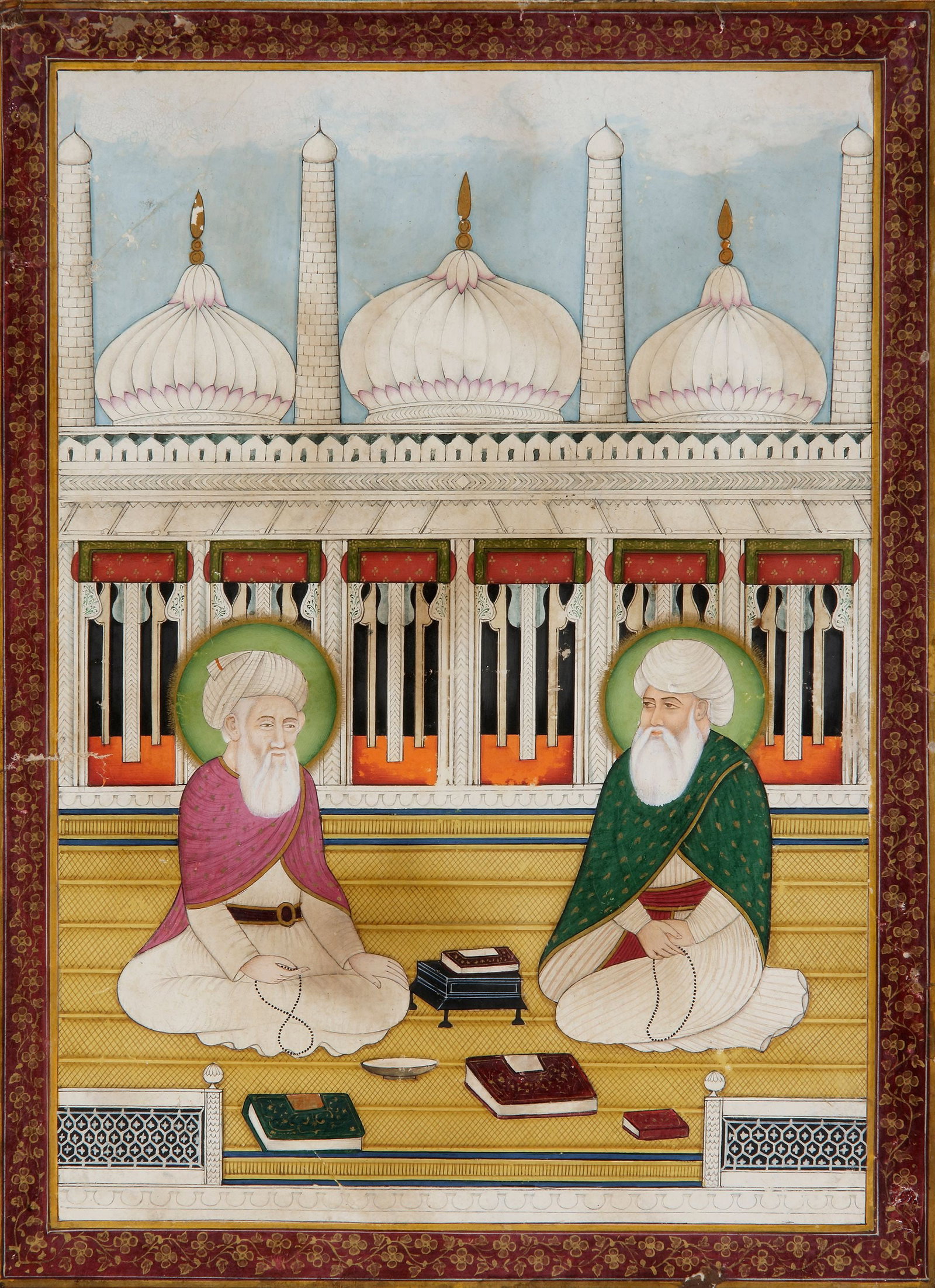SHAYKH ABD AL-QADIR JILANI AND KHAWAJA MU'IN AL-DIN CHISHTI, 19TH CENTURY (1 of 1)