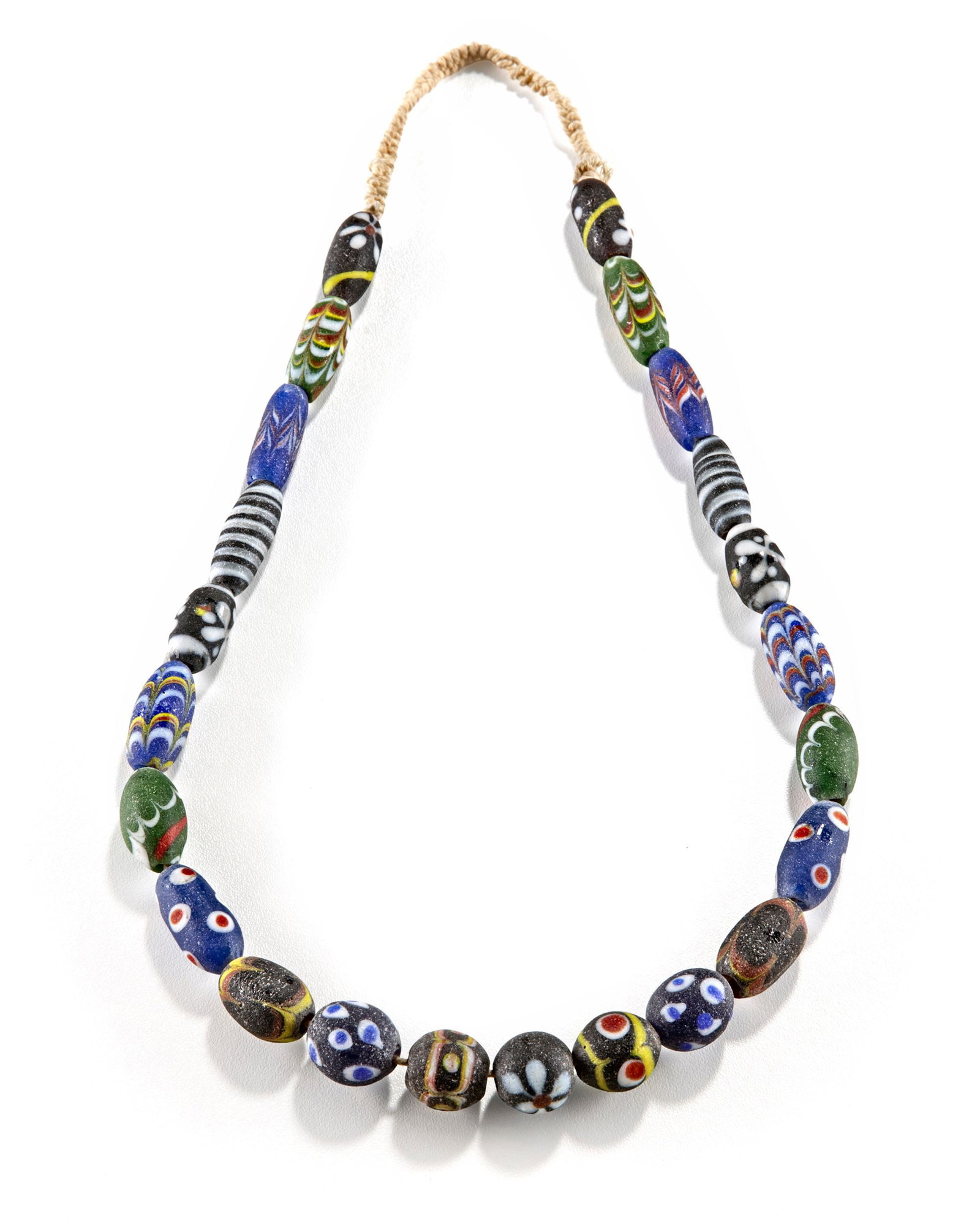 A VENETIAN MILLEFIORI GLASS TRADE BEAD NECKLACE, 19TH CENTURY (1 of 1)