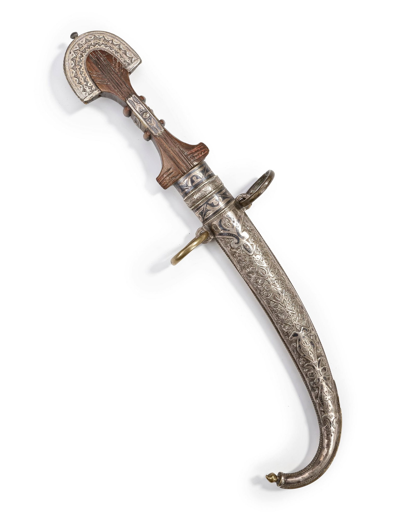A SILVER DAGGER, MOROCCO, 19TH CENTURY (1 of 2)