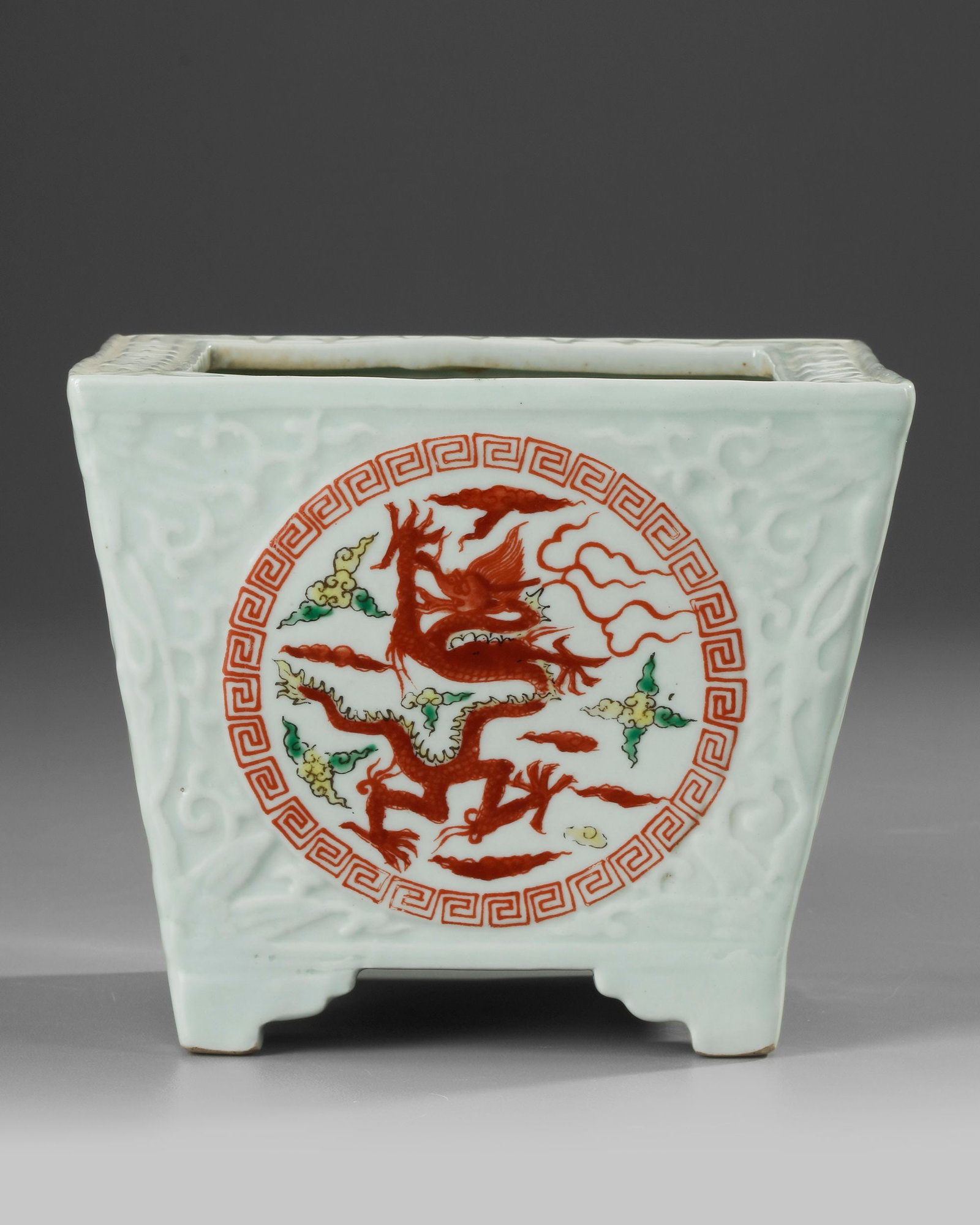 A CHINESE WUCAI INCENSE BURNER, QING DYNASTY (1644-1911) (1 of 5)