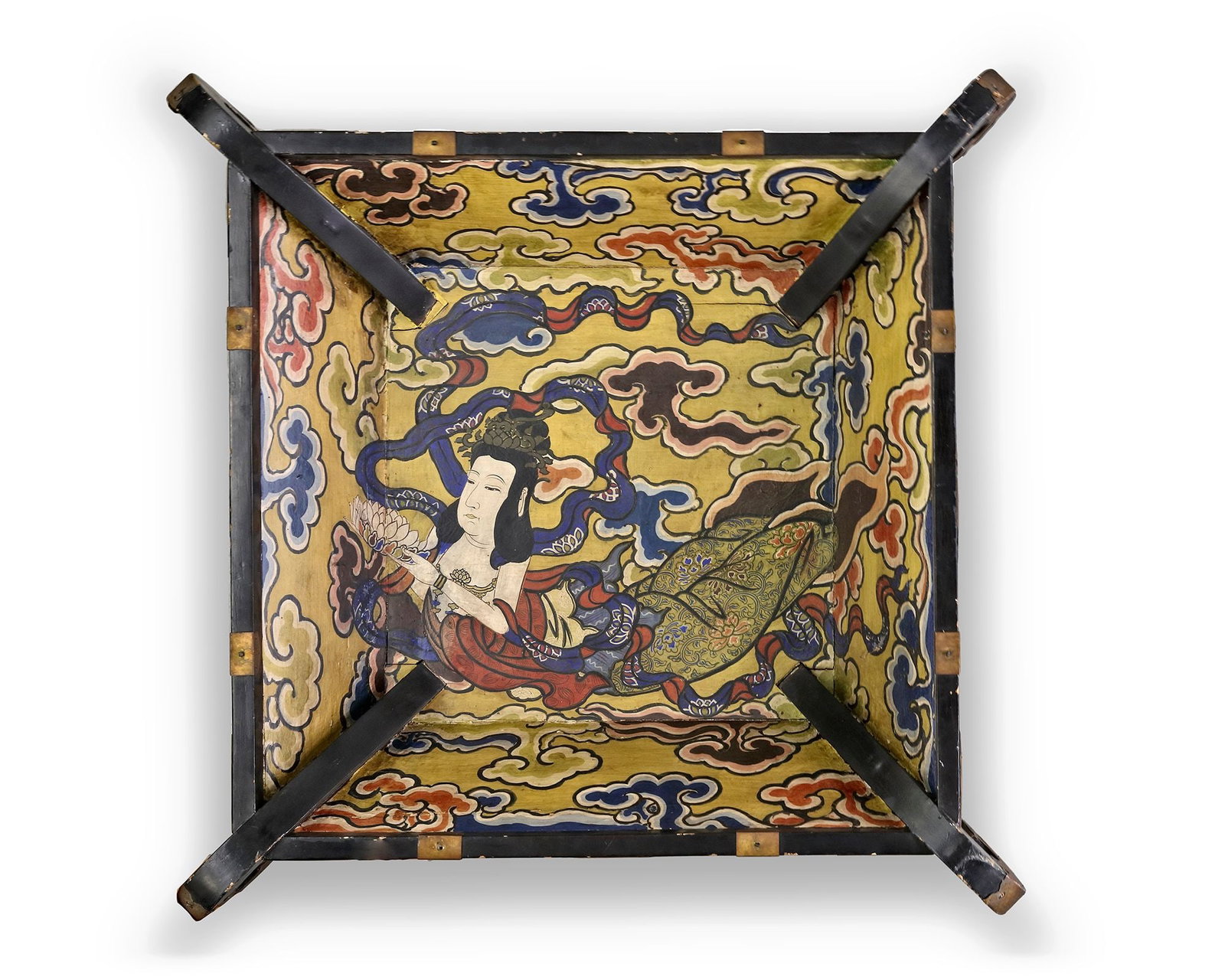 A SQUARE WOODEN CANOPY (TENGAI), 19TH CENTURY (1 of 5)