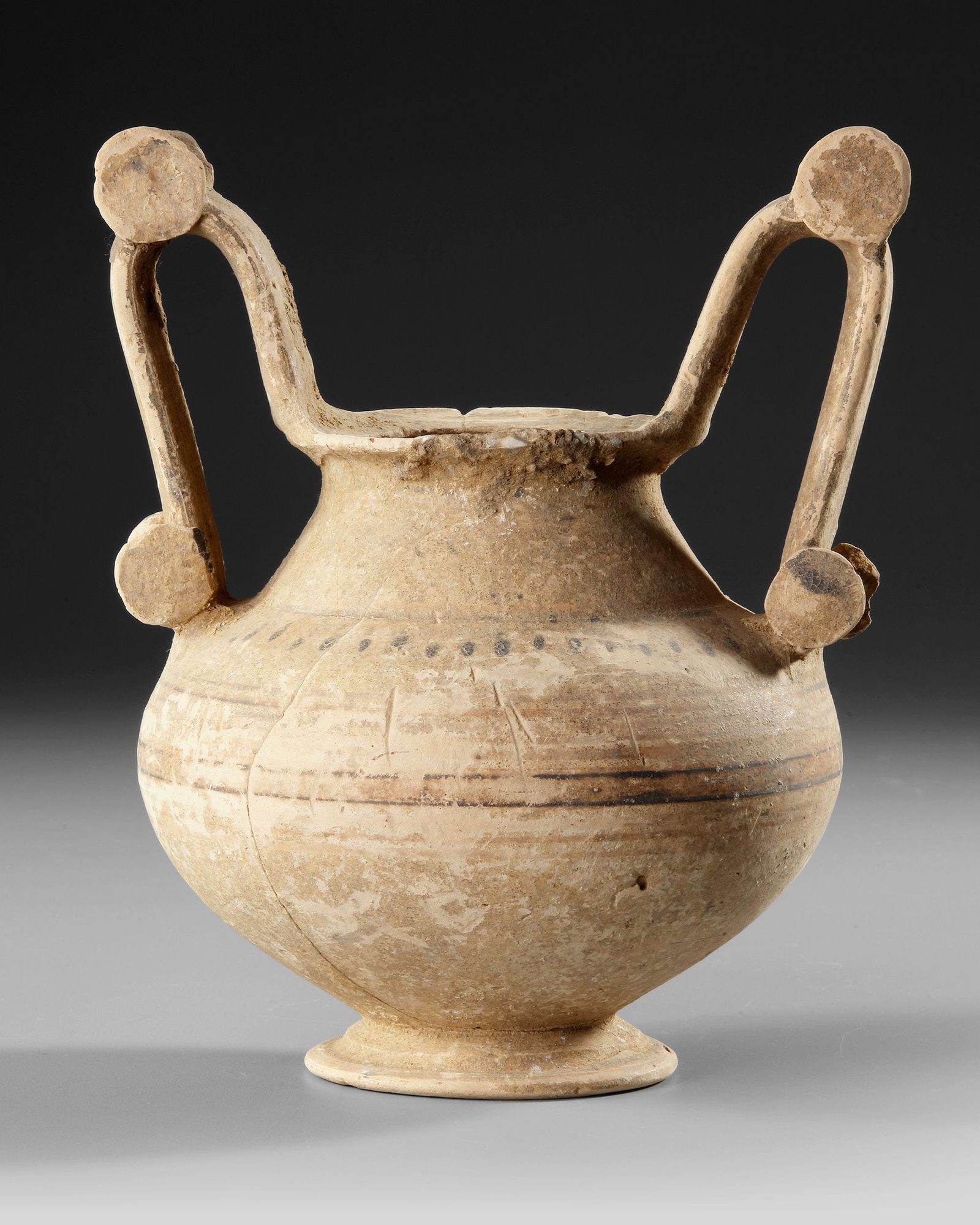 A GREEK TROZELLA, 3RD - 2ND CENTURY BC: 23 by 20 cm.