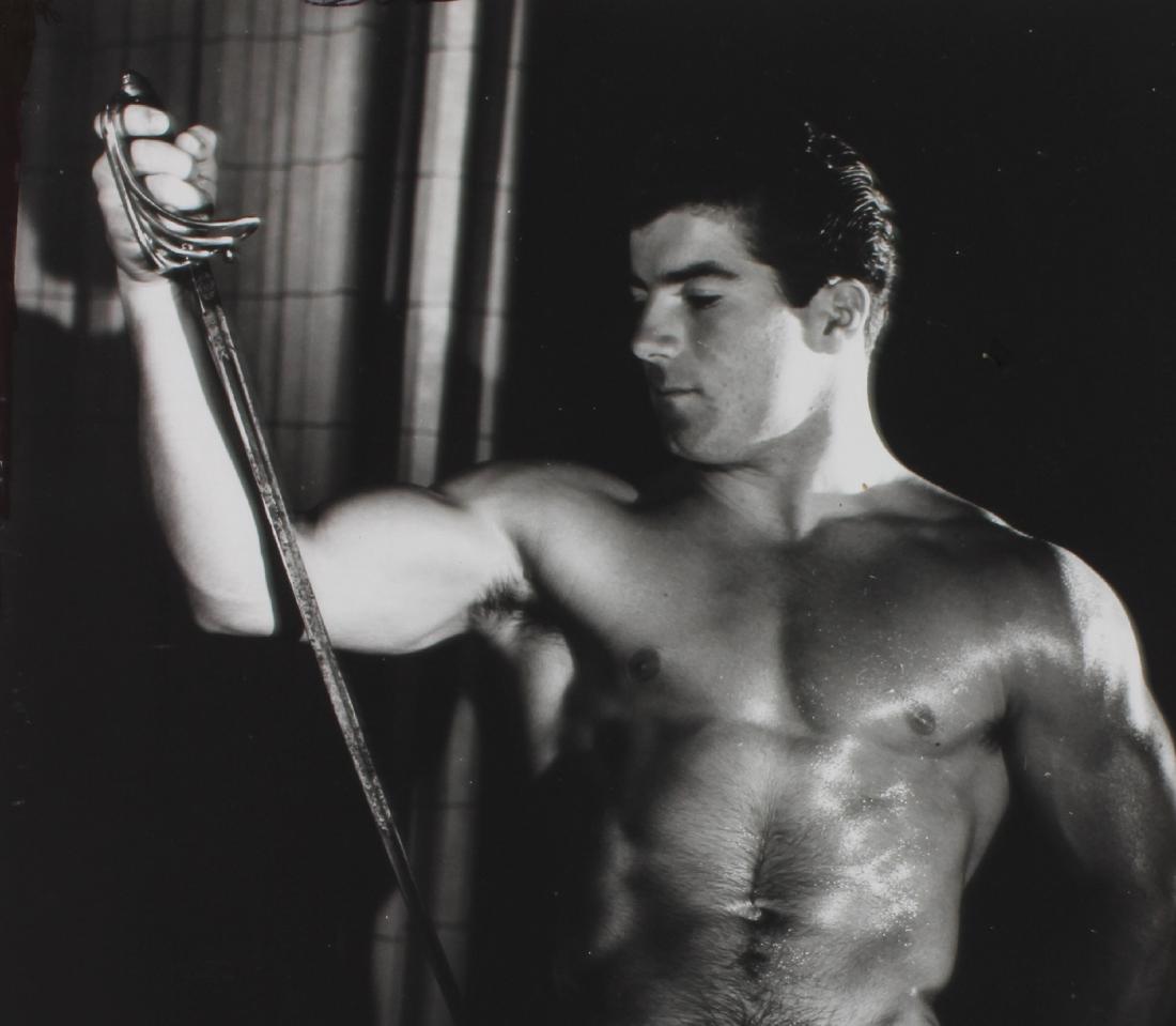Signed Dave Martin of San Francisco Photograph: Original Dave Martin of San Francisco Athletic Physique Male Nude Photograph. Ashcroft and Moore LLC is licensed by the Estate of Dave Martin as seller of his catalog of photographs that span his care