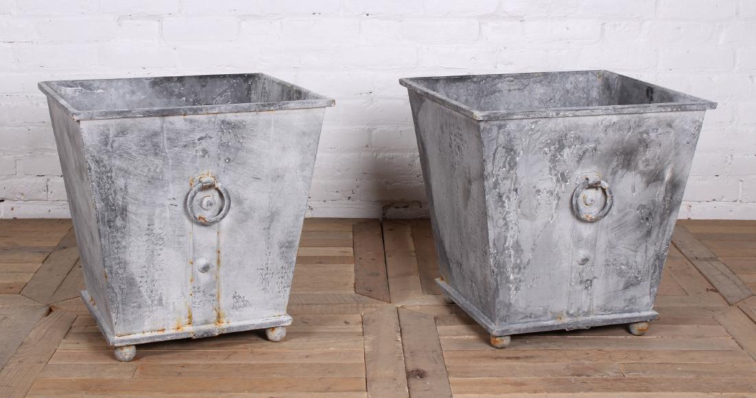Pair Regency Style Iron Planters (1 of 2)