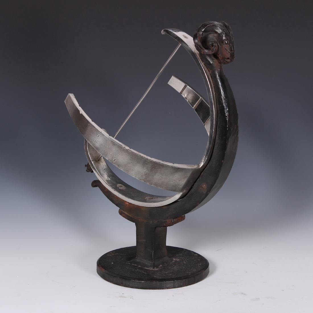 Ram Motif Wrought Iron Armillary (1 of 3)