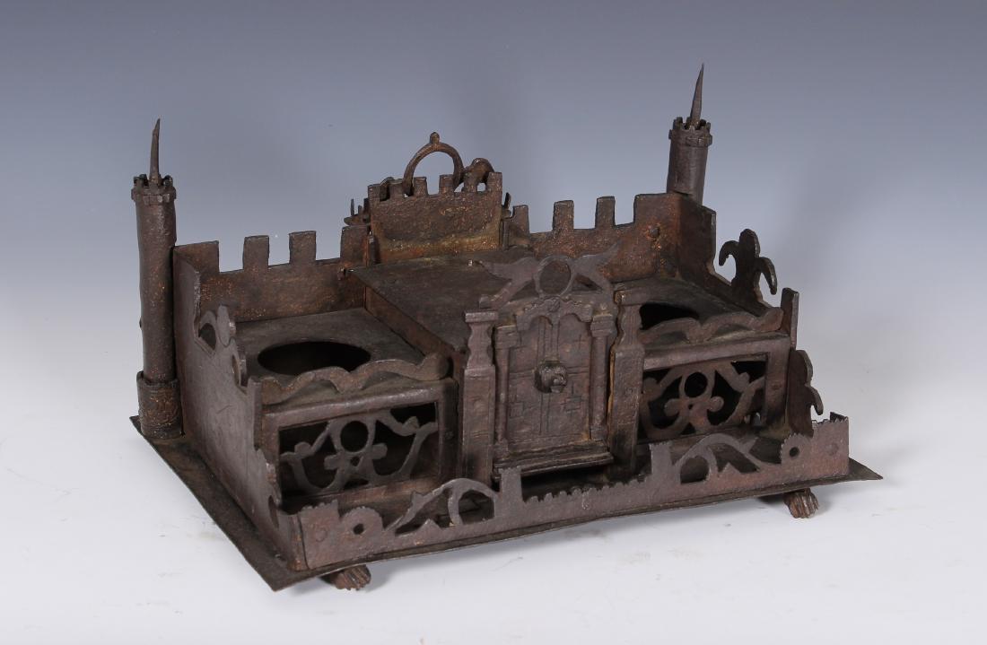 Early Continental Gothic Inspired Inkwell Standish (1 of 3)