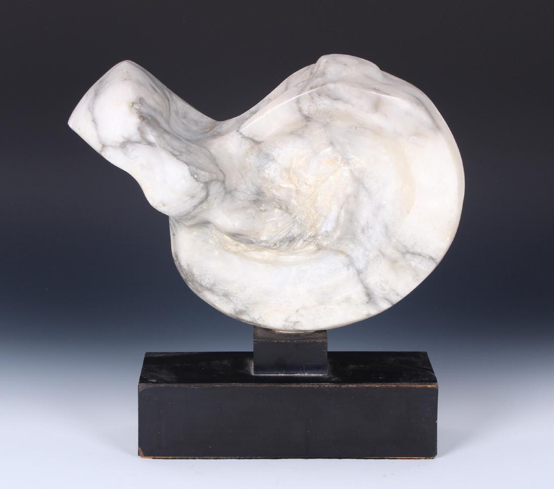 MCM Abstract Figural Carved Marble Sculpture (1 of 3)