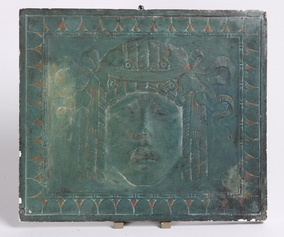 Art Deco Cast Plaster Plaque (1 of 2)