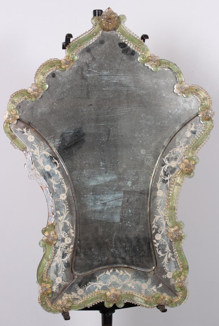 Distressed Early 20th C Venetian Mirror (1 of 2)