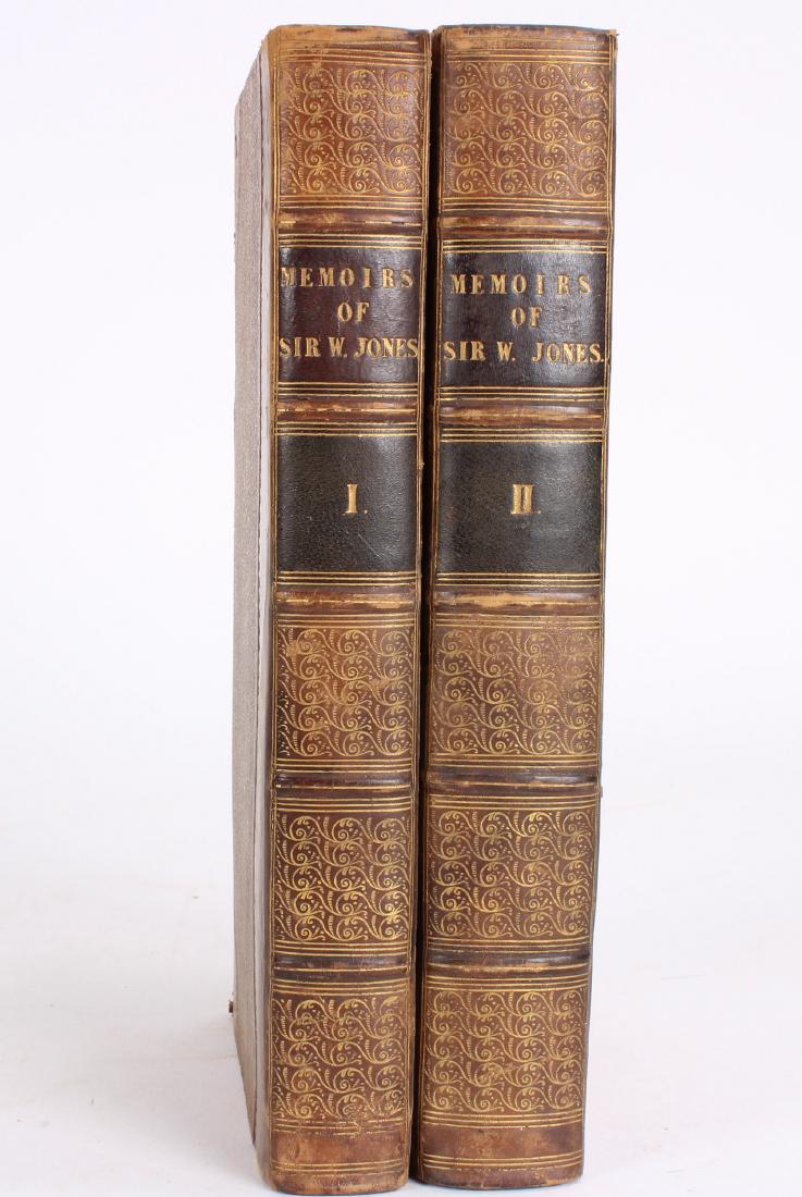Memoirs of the Life, Writings and Correspondence of Sir: Memoirs of the Life, Writings and Correspondence of Sir William Jones by Lord Teignmouth 2 Volumes: John Hatchard Bookseller to Her Majesty, 1806. Brown cloth with brown leather corners and spines, go