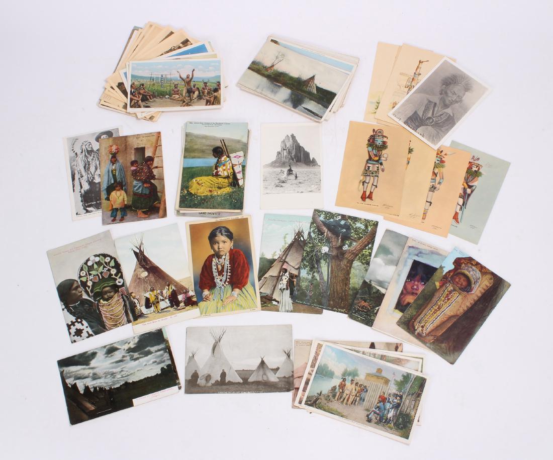 Native American Theme Postcards: Over 70 postcards with Native American themes, all eras and quality levels