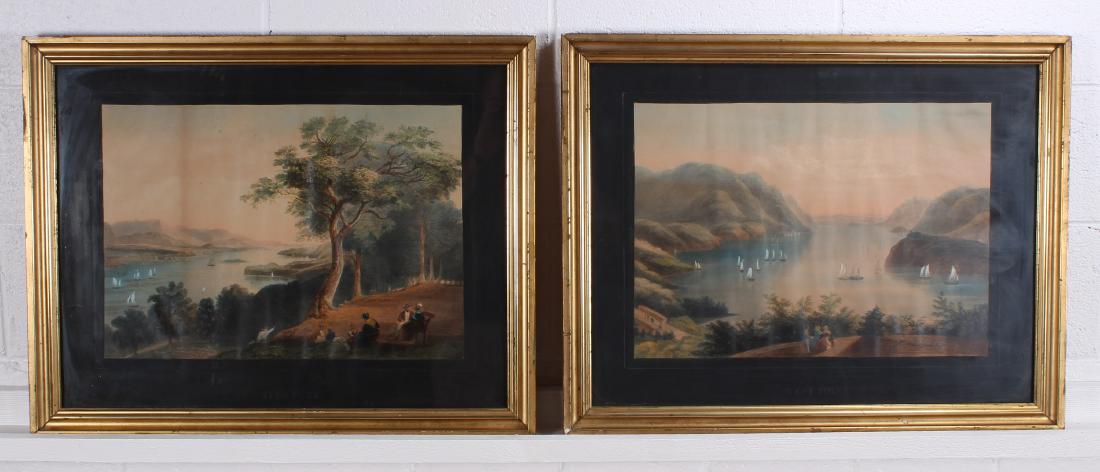 2 Antique Hudson River Hand Colored Lithographs (1 of 5)
