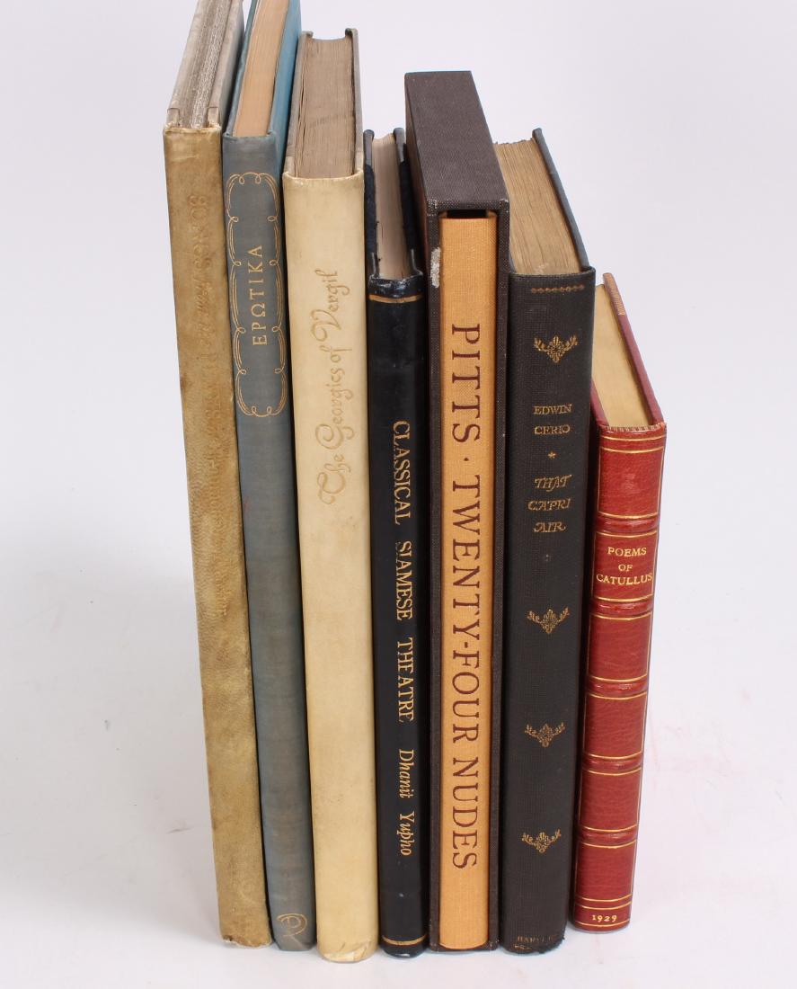 7 Fine Limited Edition and Unusual Books: A collection of seven fine, limited edition, unusual books: The Georgics of Vergil George W. Jones 1931 #142 of 500, Some Greek Love Poems JM Edmonds #255 of 450 Peter Davies, The Poems of Catullus Th