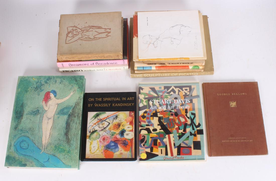 20th C Art Books: 20th century art books: Chagall, Dreamers of Decadence, George Bellows, Picasso, Joan Miro, Futurism at the Modern, Kandinsky - 13 books