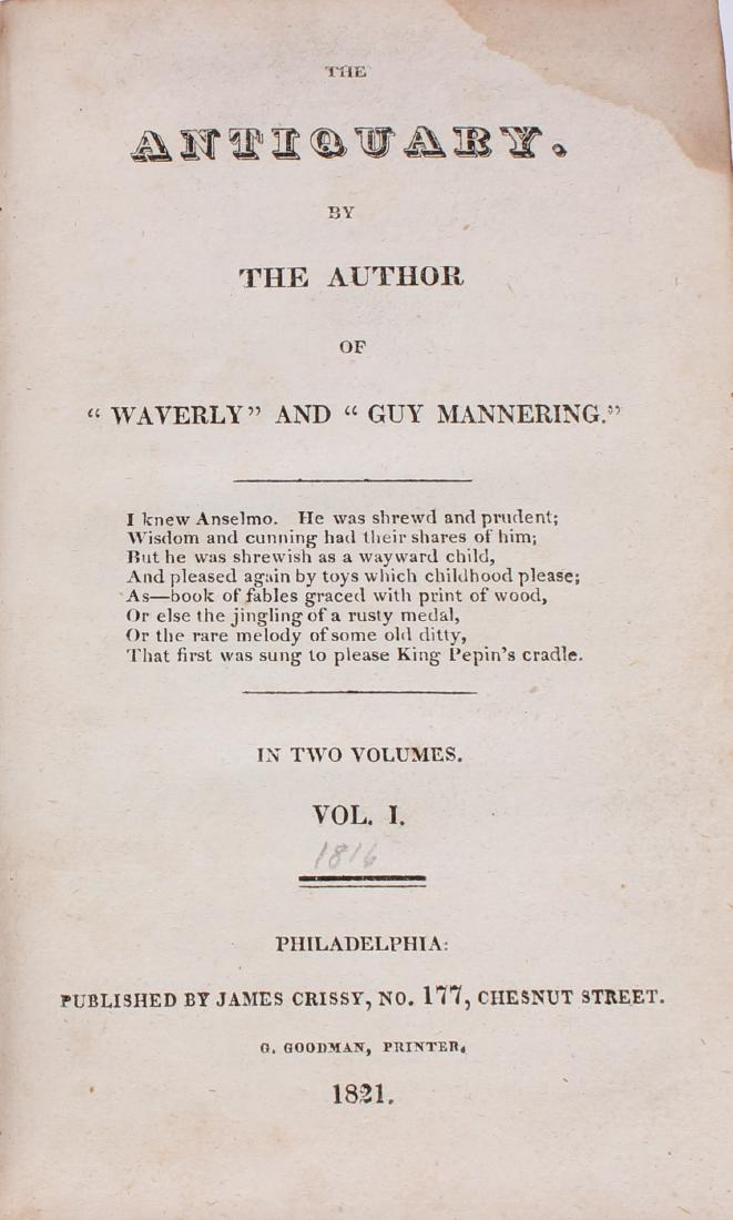 The Antiquary by Sir Walter Scott (1 of 2)