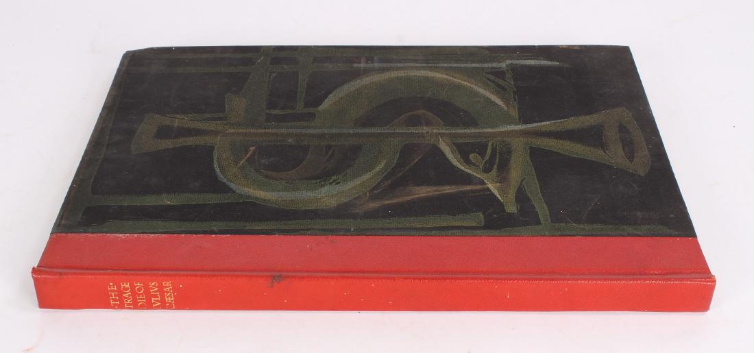 The Tragedy of Julius Caesar: Shakespeare,: The Tragedy of Julius Caesar: Shakespeare, illustrations by Mary Grabhorn 1954, limited to 180 copies. Beautifully bound, designed and printed folio with red leather spine, some light wear, a few very