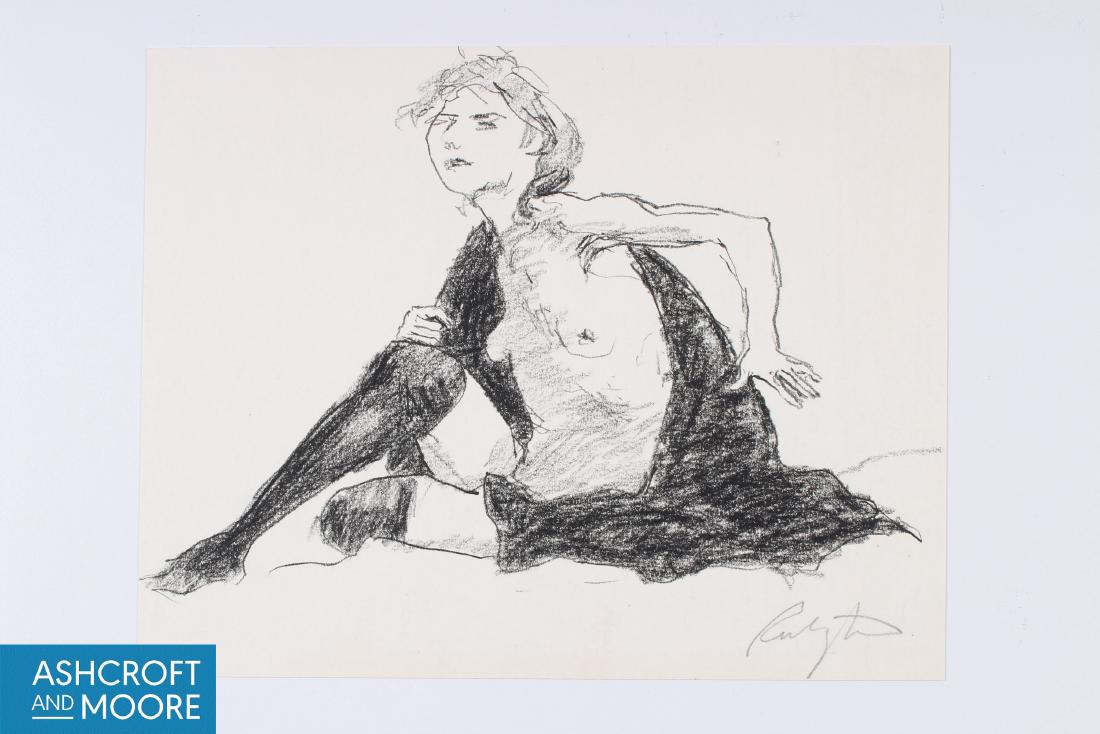 Norman Rubington (American, 1921-1991) Figural Study: Norman Rubington (American, 1921-1991) Figural Study. Ink on paper. Signed. Size: