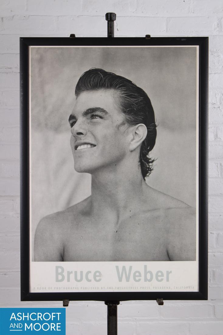 Promotional Bruce Weber Poster: Promotional Bruce Weber Poster. Companion to the book published by Twelvetree Press. 32" x 23" Frame, 29 1/2" x 20 1/2" sight.