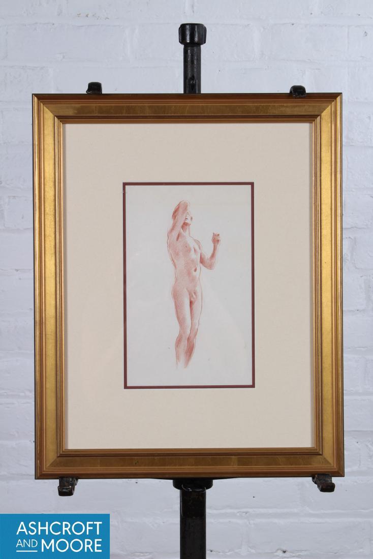 John B. Lear Jr. (Pennsylvania, 20th C) Early Male Nude: John B. Lear Jr. (Pennsylvania, 20th C) Early Male Nude Study.