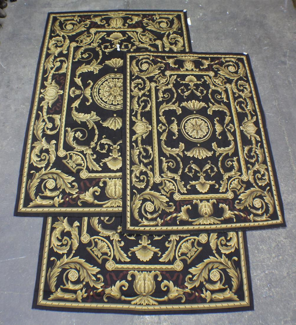 Suite of 3 Old Stock Aubusson Style Tapestries: Suite of 3 Old Stock Aubusson Style Tapestries. Two 6' x 9' and one 5' x 7'. List price over $1500 each. Origin: China.