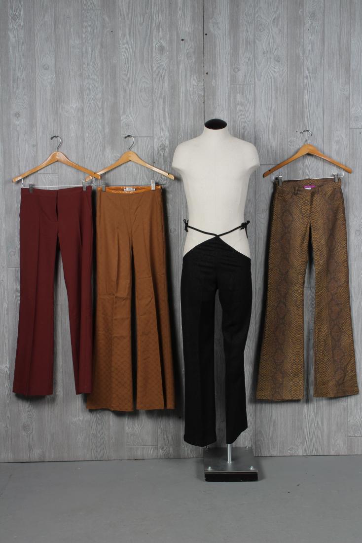 Four Pairs of Fashion Party Pants: 4 Fashion party pants including Diabless and Eduardo Lucerno, fair to good condtion