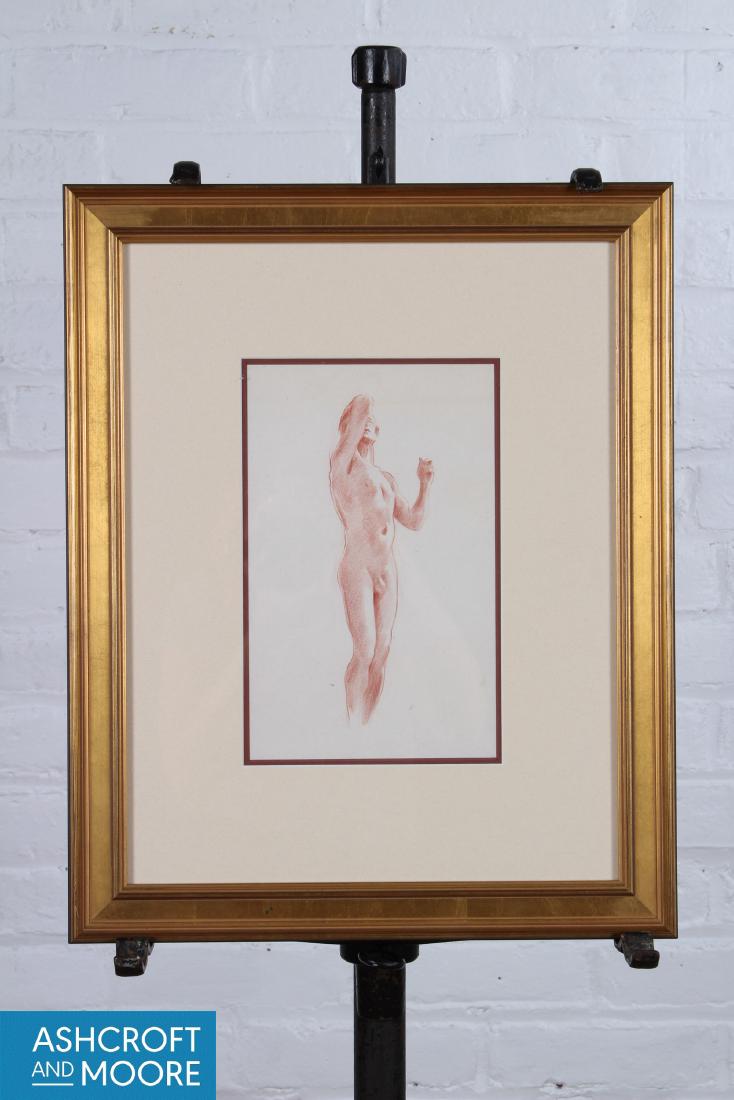 John B. Lear Jr. (Pennsylvania, 20th C) Early Male Nude: John B. Lear Jr. (Pennsylvania, 20th C) Early Male Nude Study.
